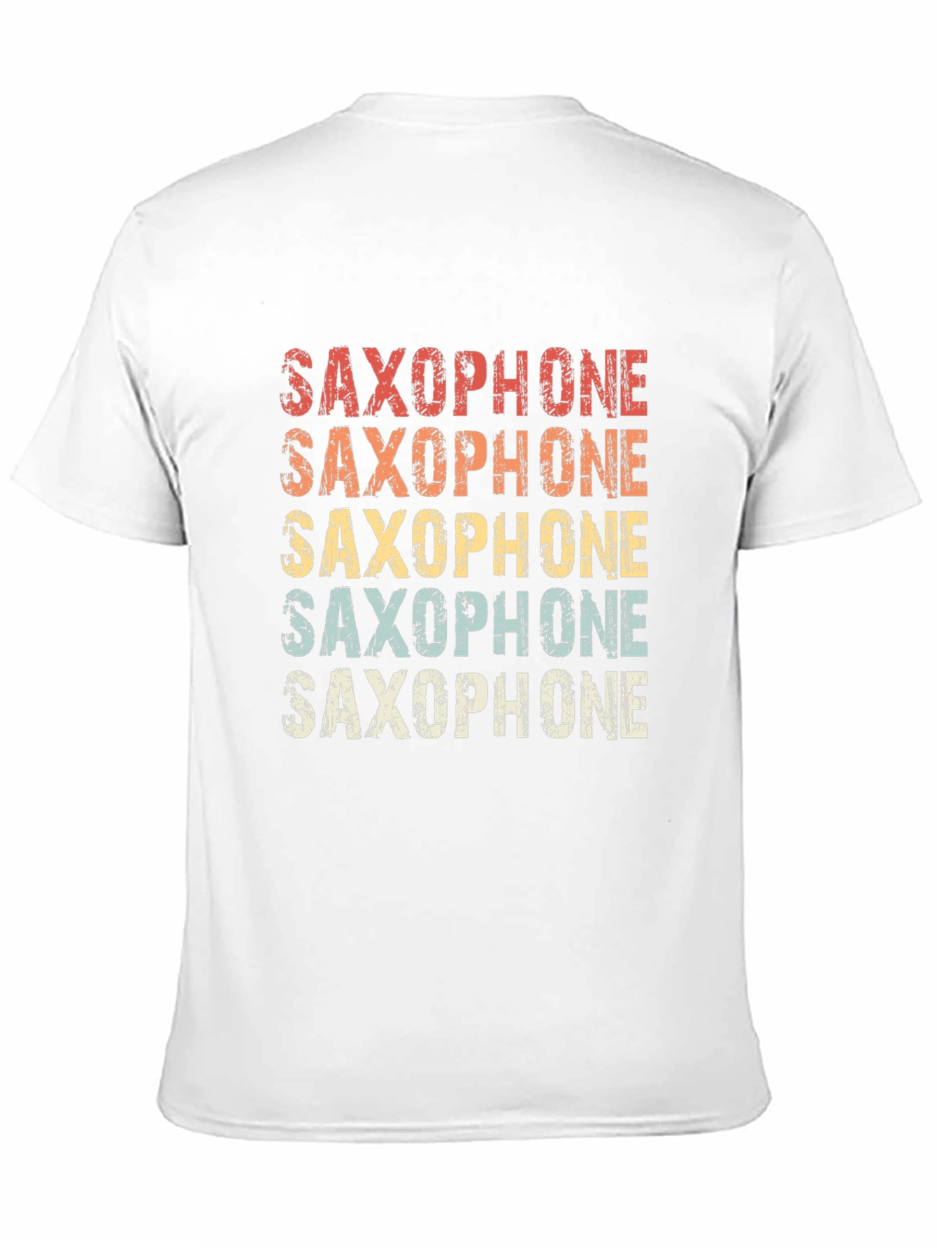 Black Retro Saxophone T-Shirt - Musical Instrument Tee view 11