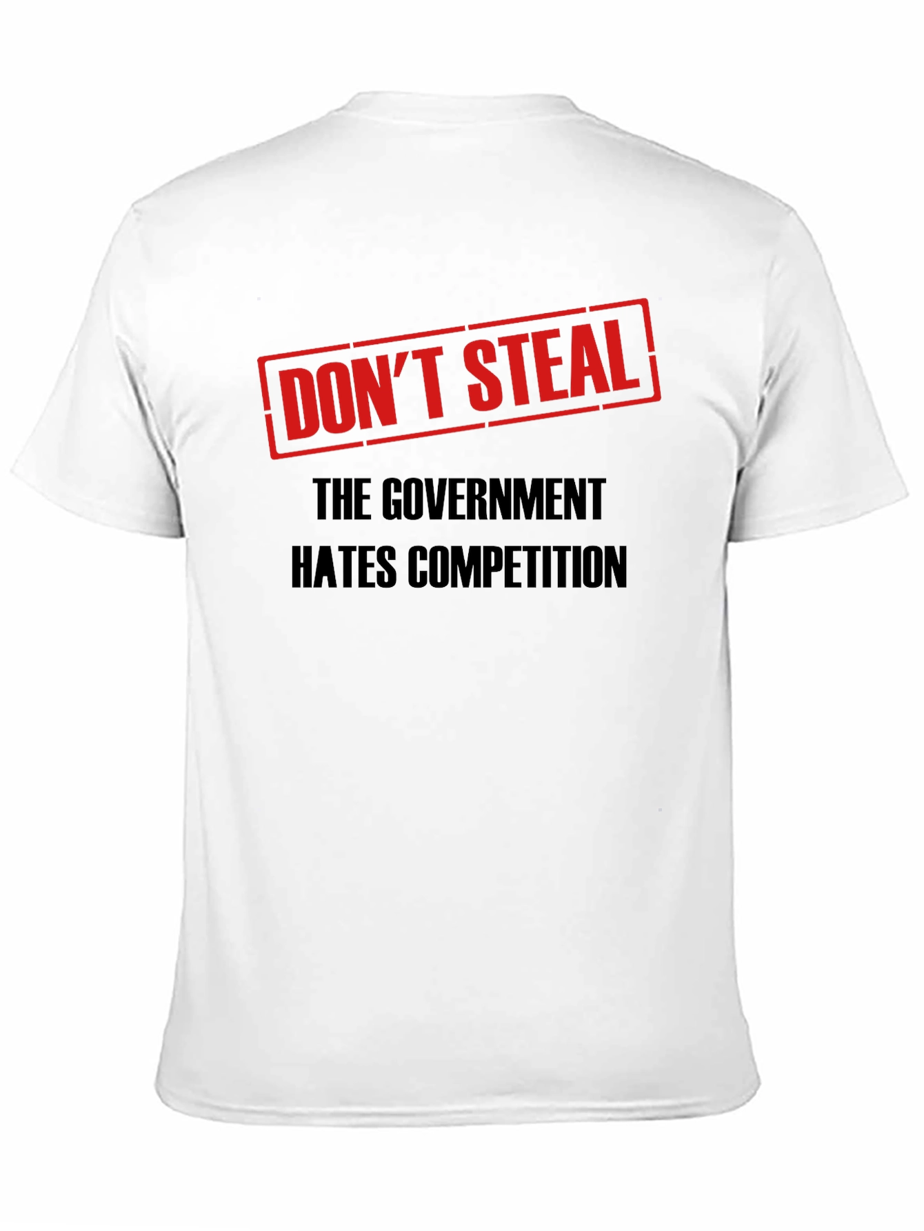 Black Don't Steal Government Competition T-Shirt view 11