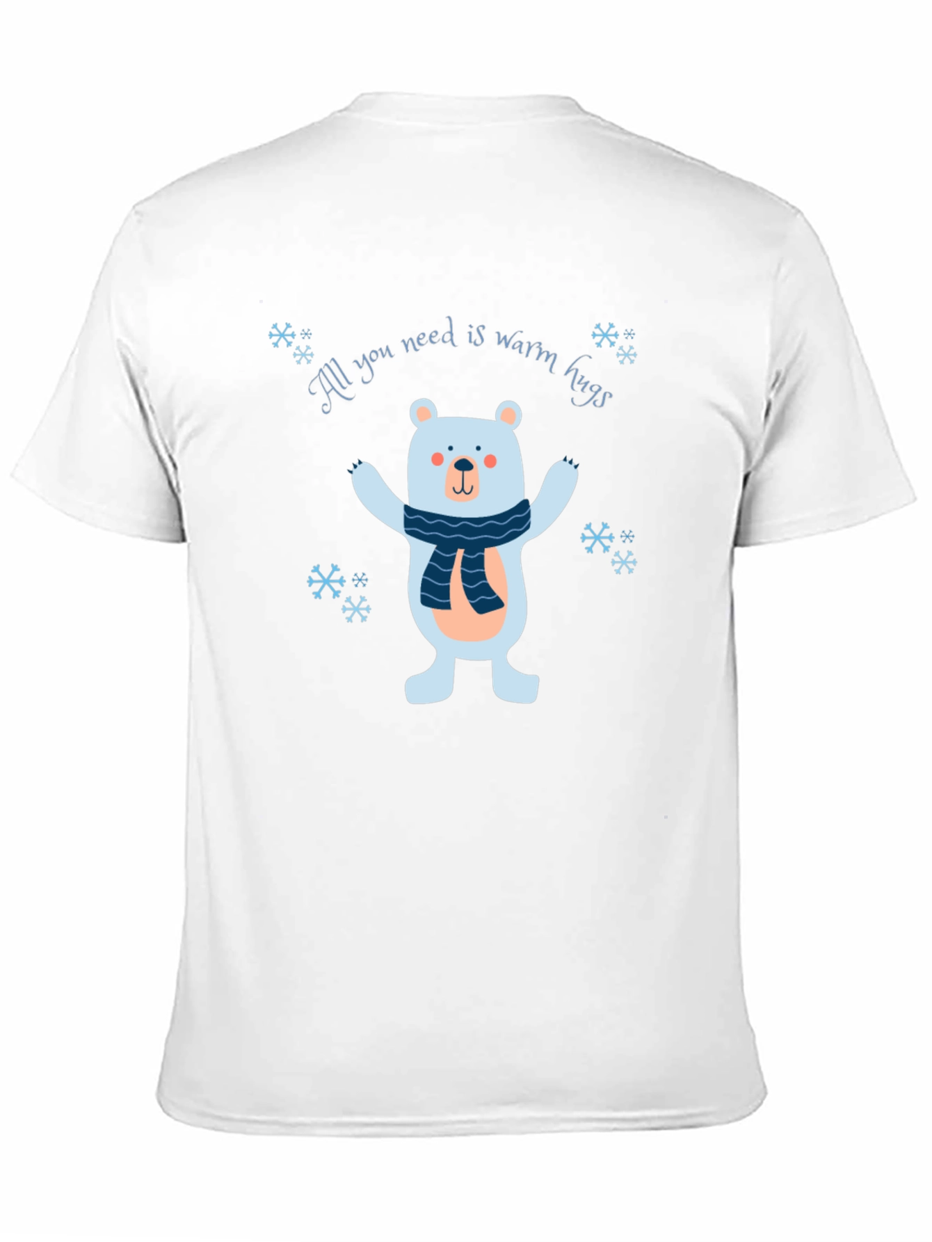 Black Warm Hugs Bear Graphic Tee - Cozy Winter Style view 11