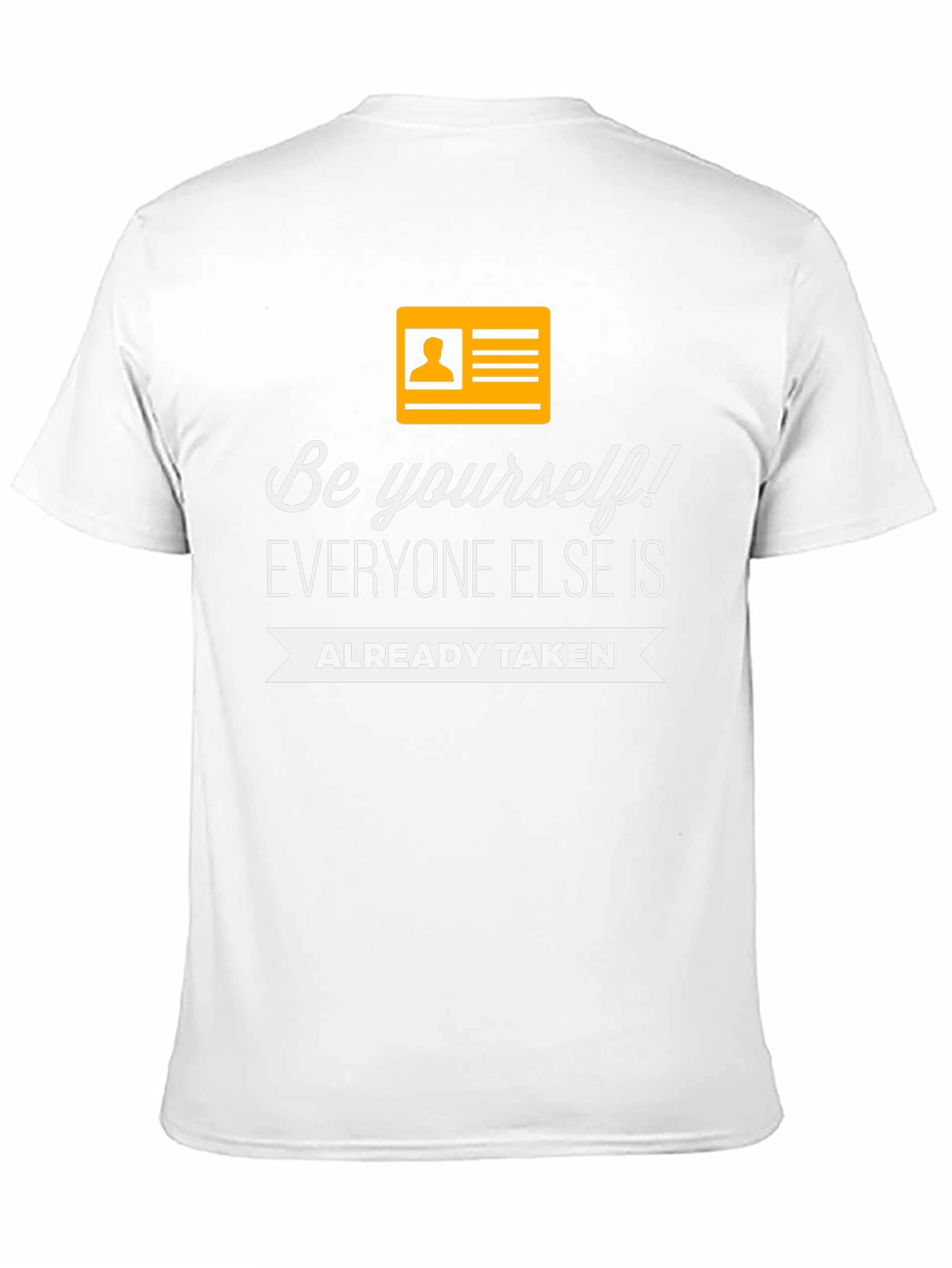 Black Be Yourself Graphic T-Shirt - Inspirational Quote view 11