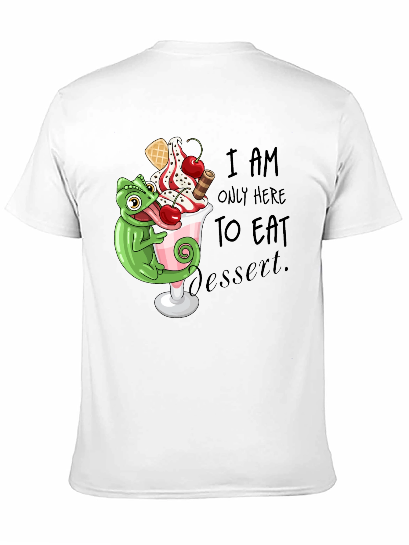 Black Dessert Lover's T-Shirt view 11