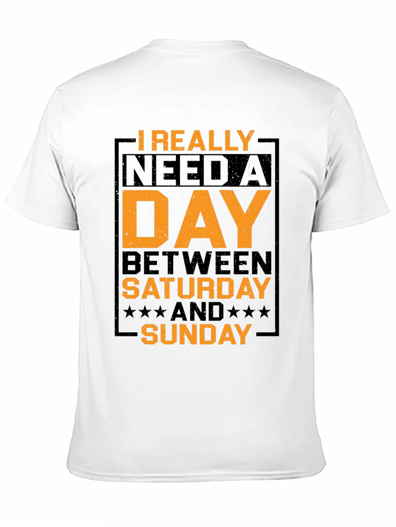 Black Humorous "Day Between" Graphic T-Shirt view 11