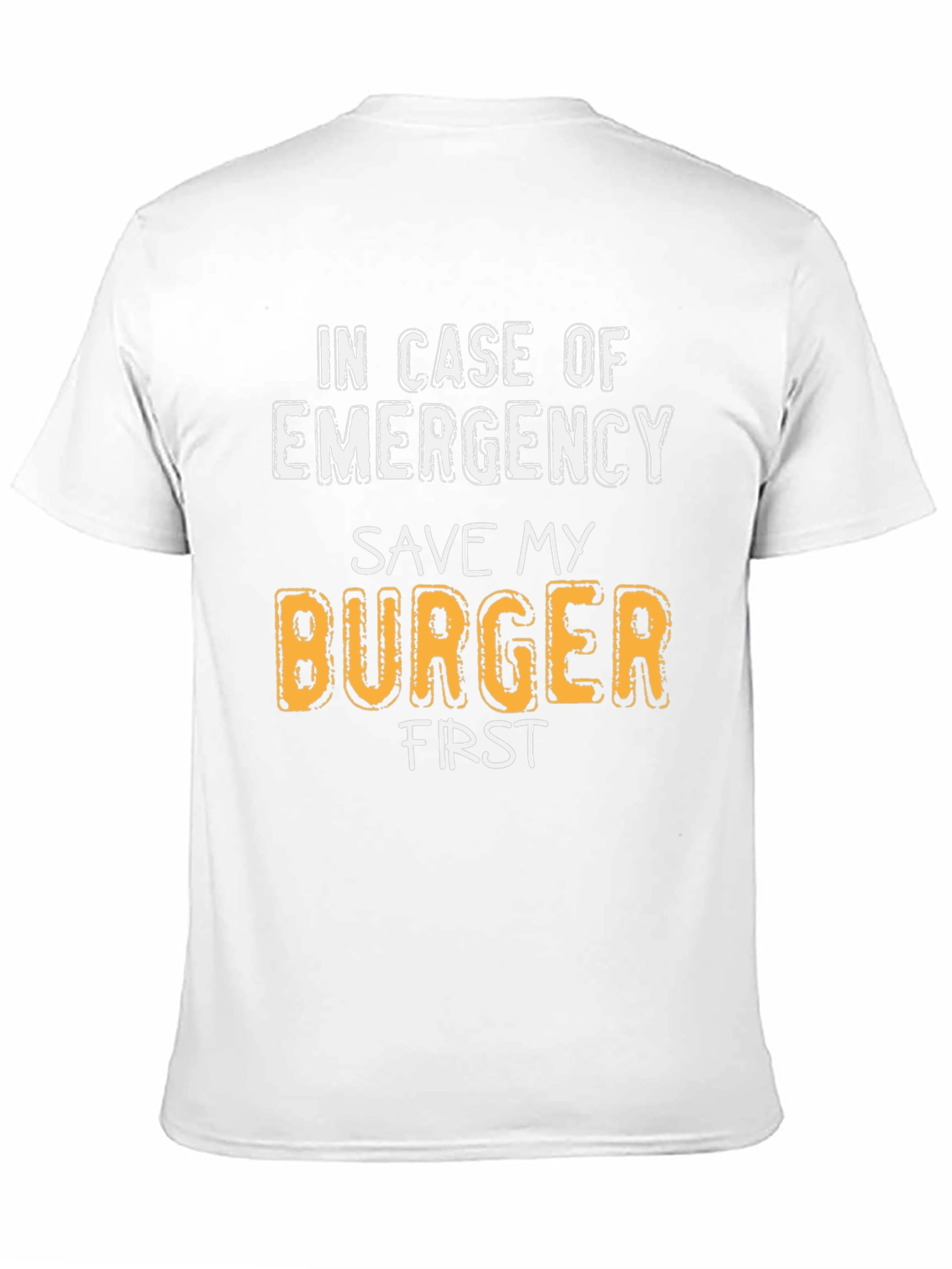 Black Save My Burger First T-Shirt view 11