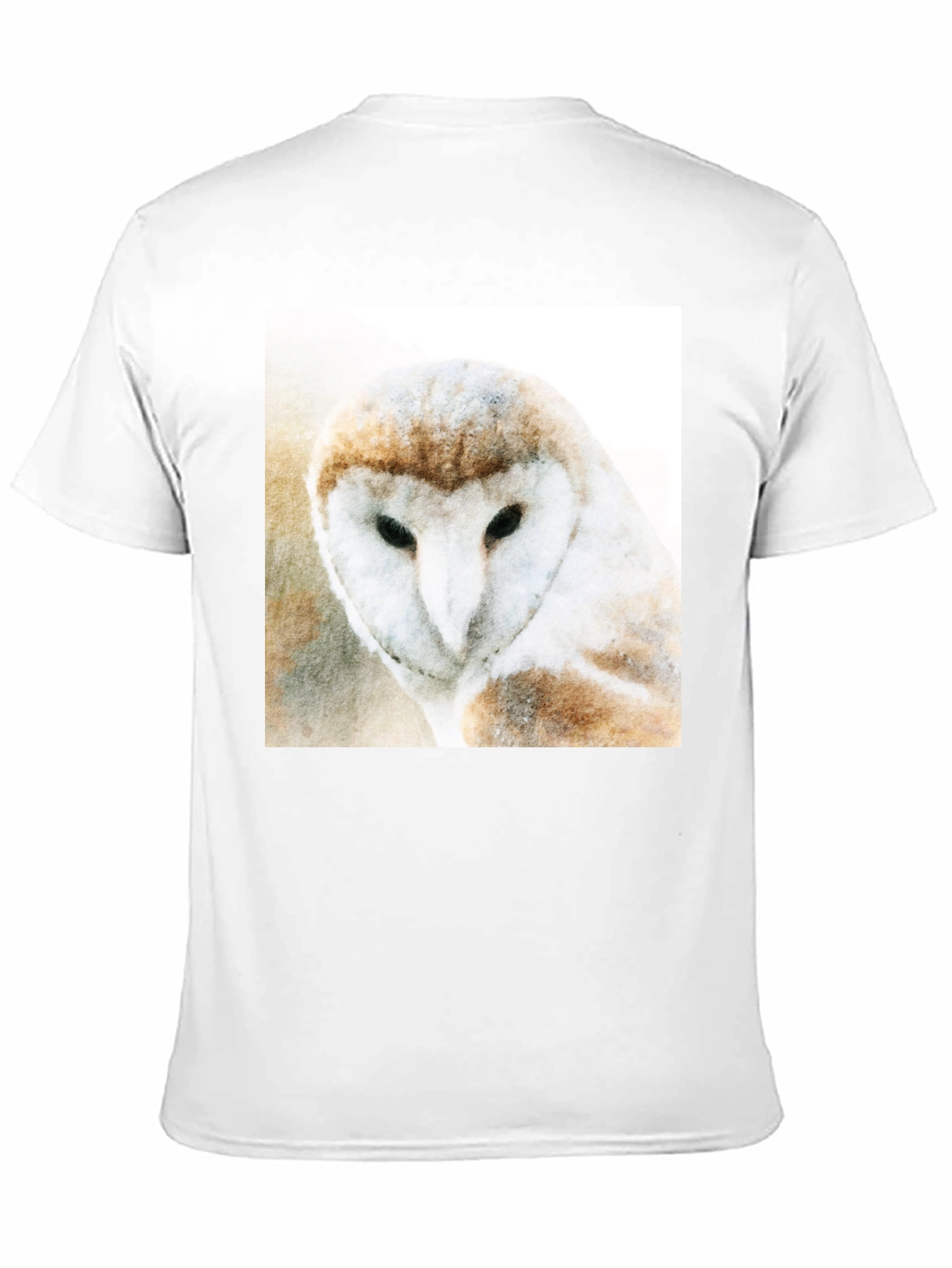 Black Owl Graphic Print Black T-Shirt view 11