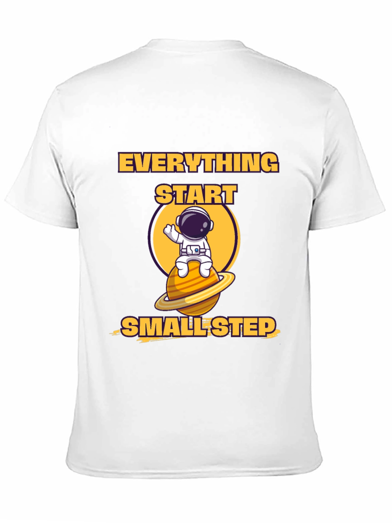 Black Everything Starts Smallest Step T-Shirt view 11