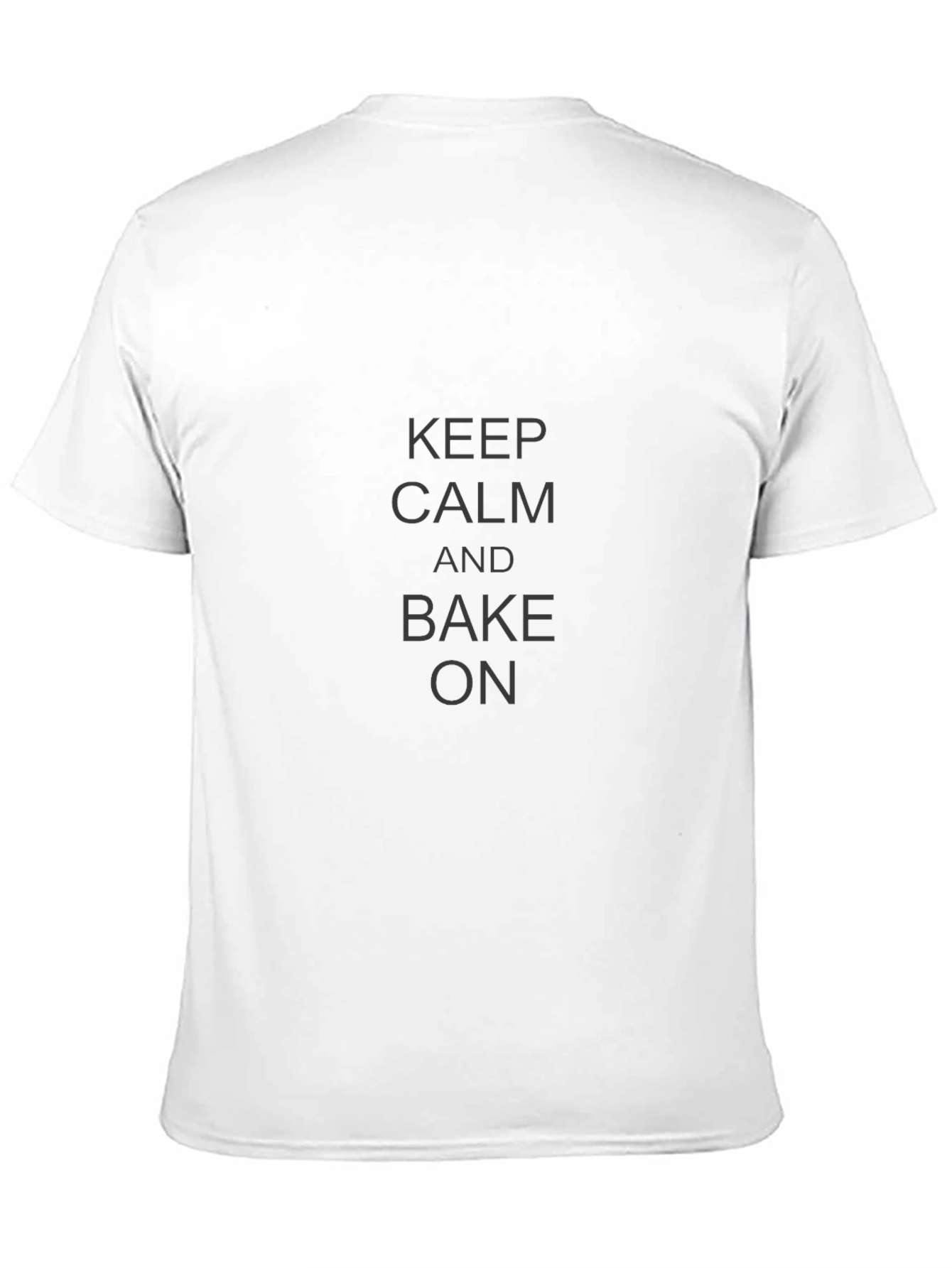 Black Keep Calm and Bake On - Men's Black T-Shirt view 11