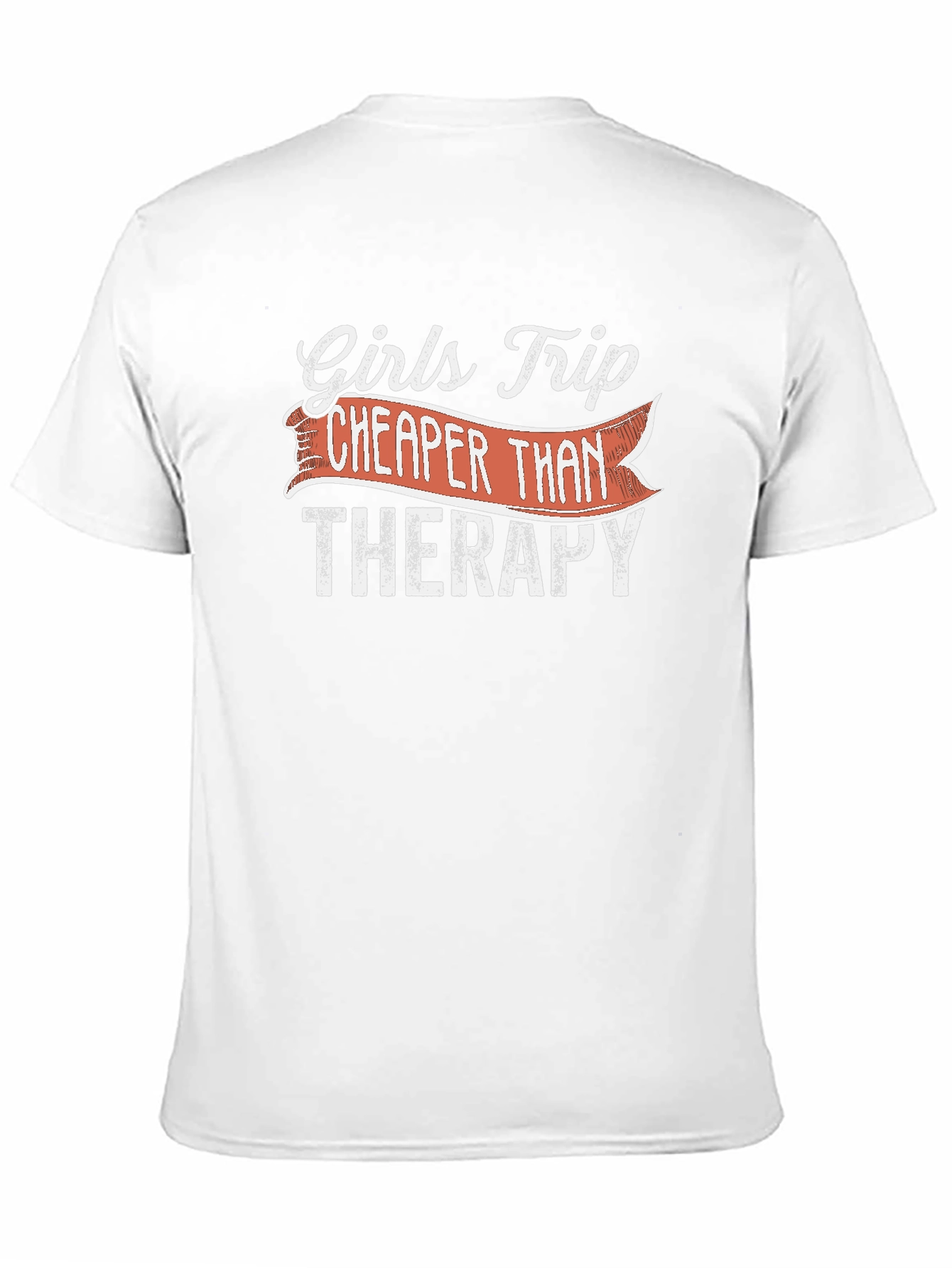 Black Girls Trip Cheaper Than Therapy Black T-Shirt view 11