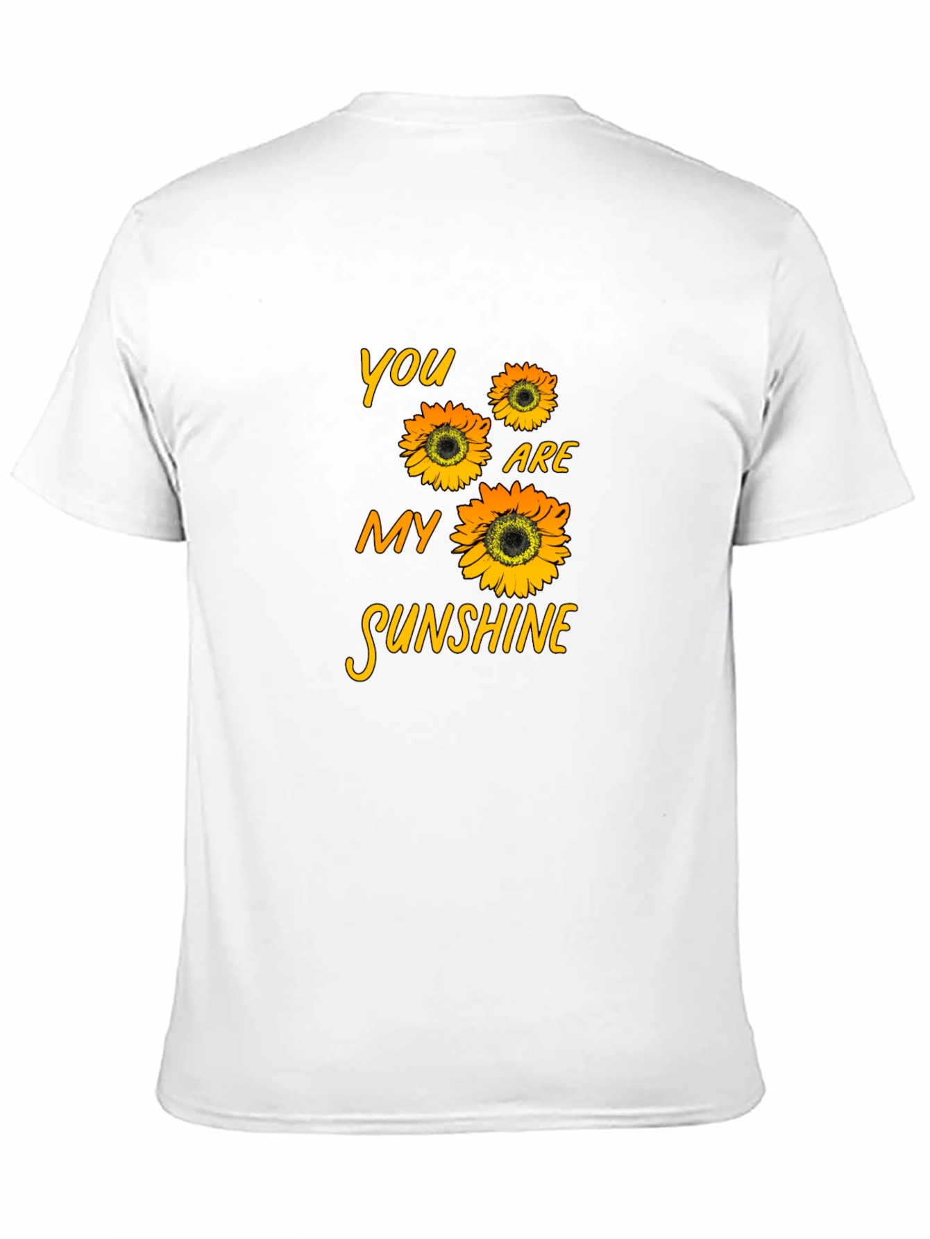 Black Sunflower Graphic T-Shirt - You Are My Sunshine view 11