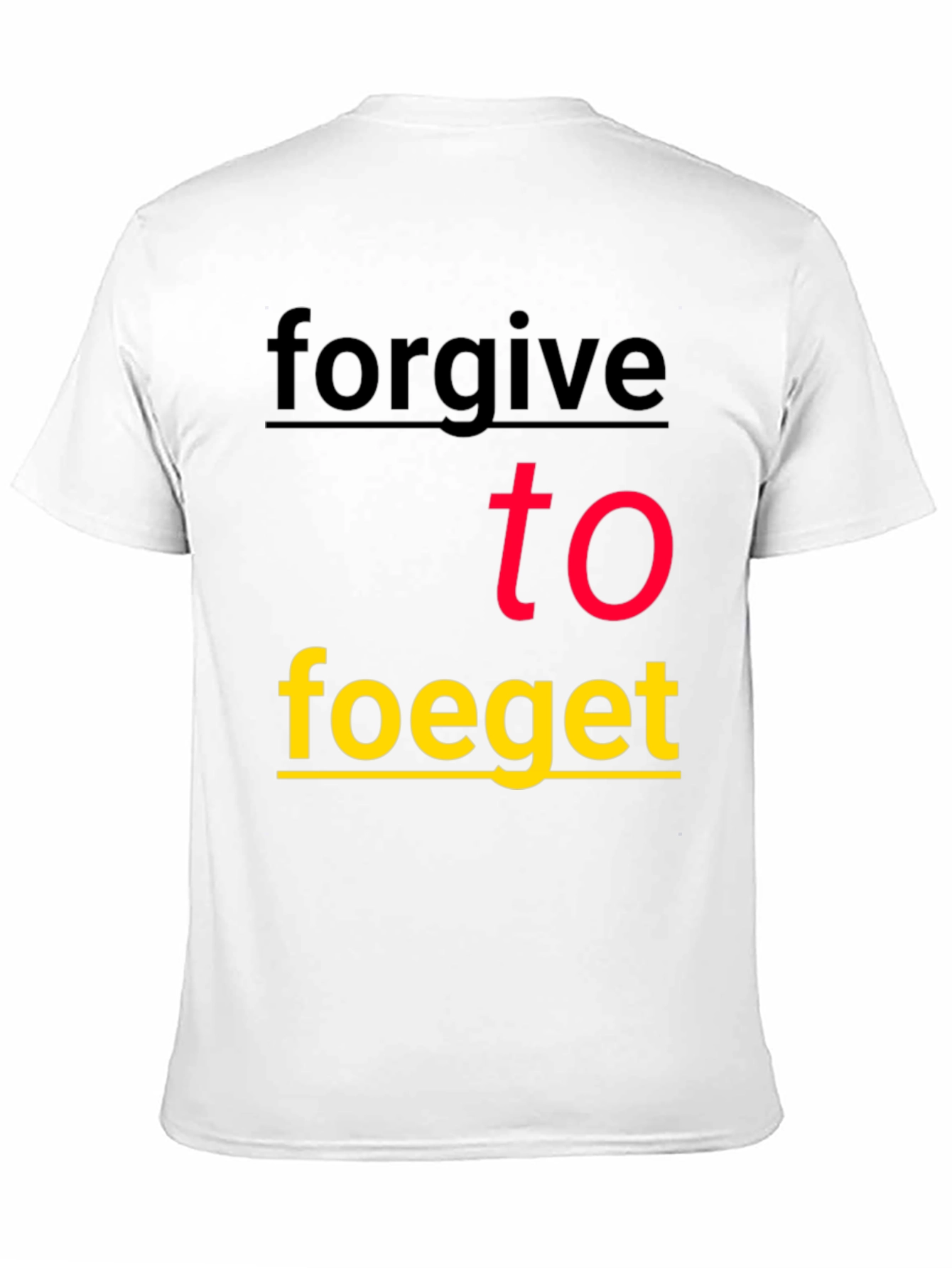 Black Forgive To Forget Graphic Tee - Stylish Black T-Shirt view 11