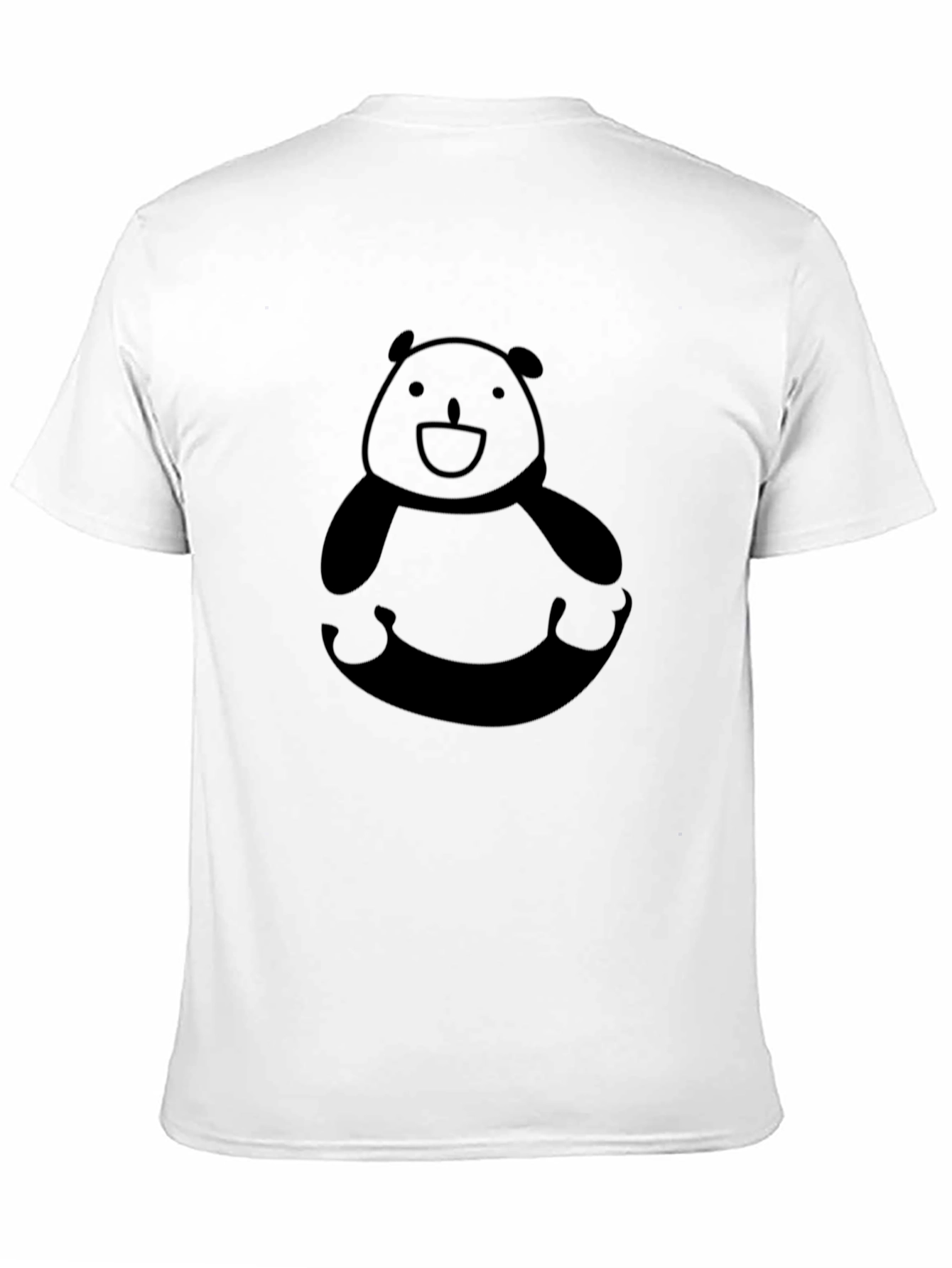 Black Panda Graphic Black T-Shirt - Casual Comfort view 11