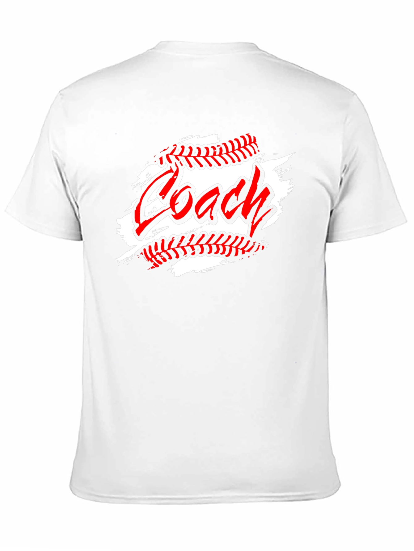 Black Baseball Coach T-Shirt - Sporty Crew Neck Tee view 11