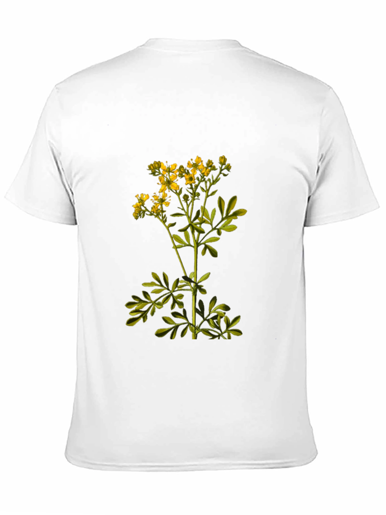 Black Botanical Print Black T-Shirt view 11