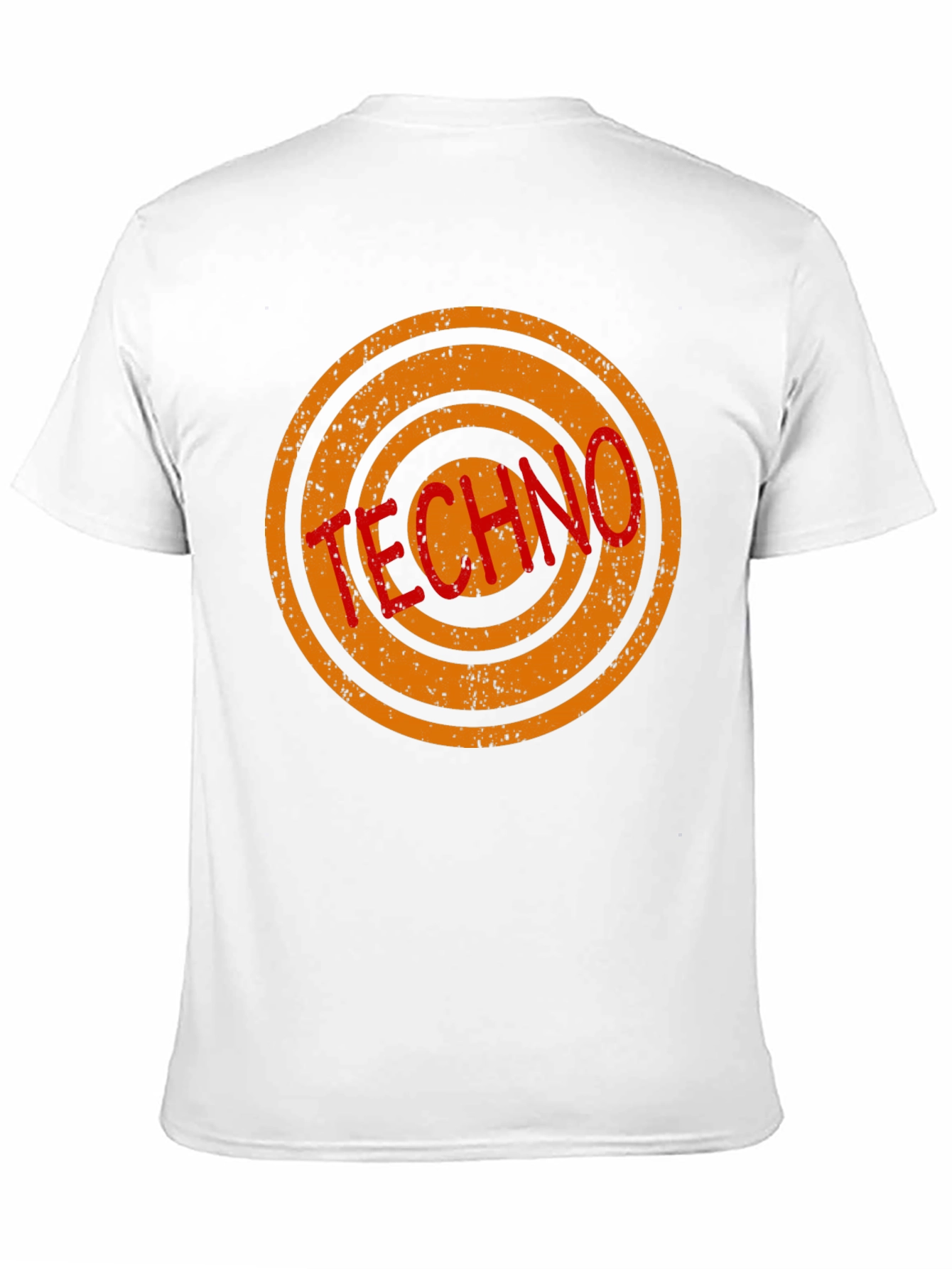 Black Techno Music Graphic Print Black T-Shirt view 11