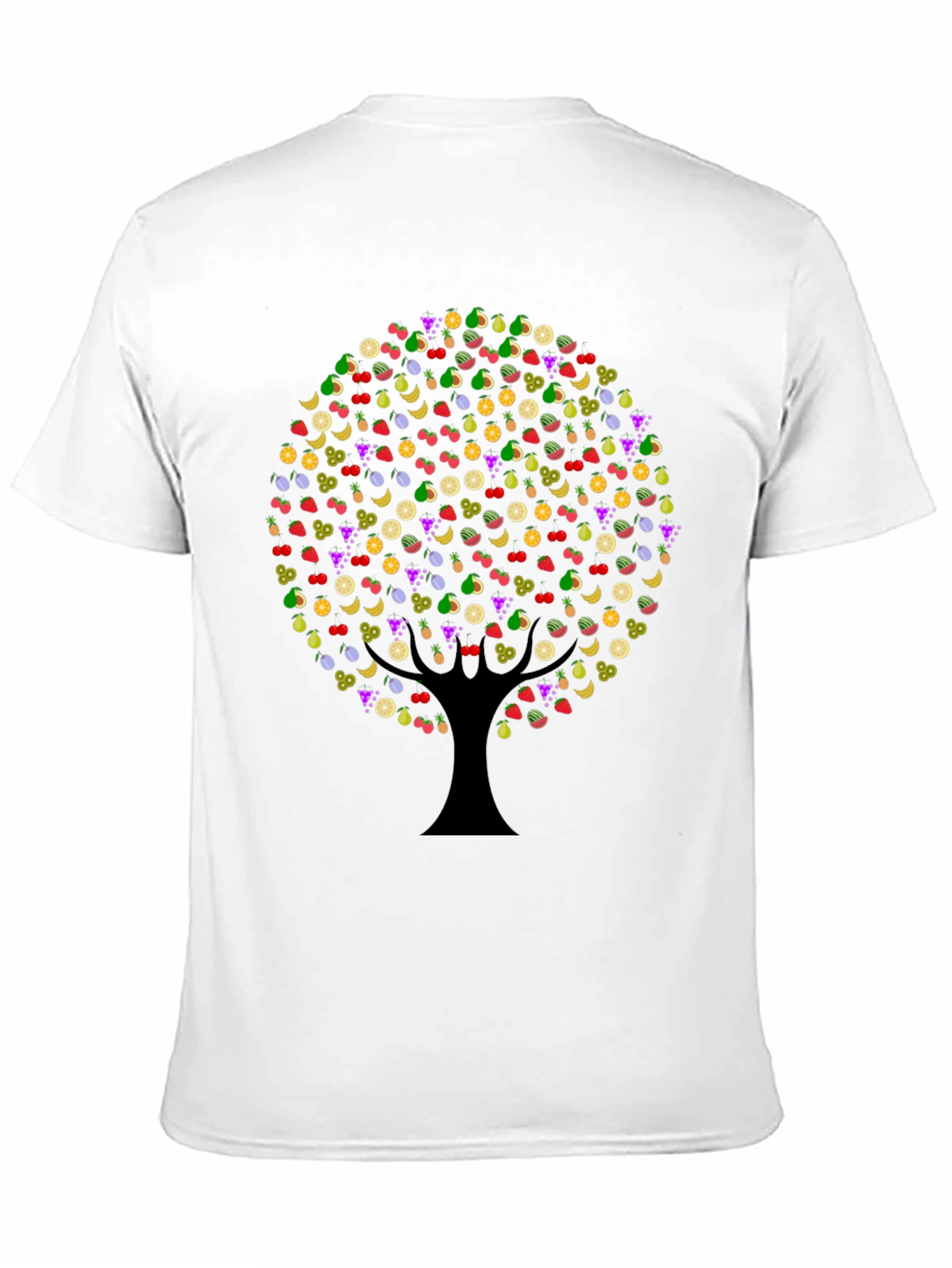 Black Fruit Tree Graphic Tee - Unique Design view 11