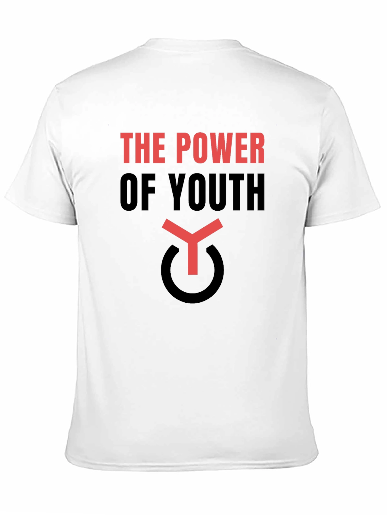 Black The Power Of Youth T-Shirt view 11