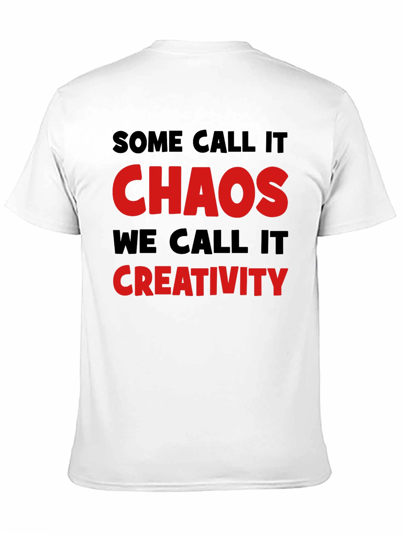 Black Chaos Creativity Graphic Tee - Black view 11
