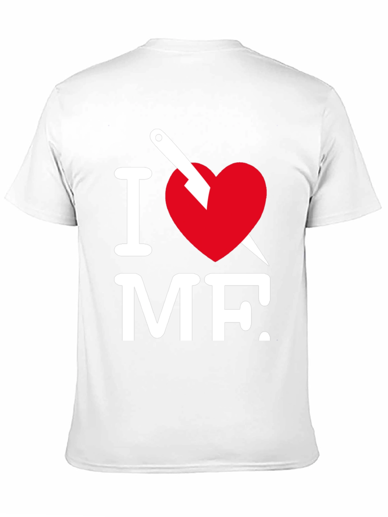 Black I Heart MF Graphic Tee - Black Crew Neck T-Shirt view 11