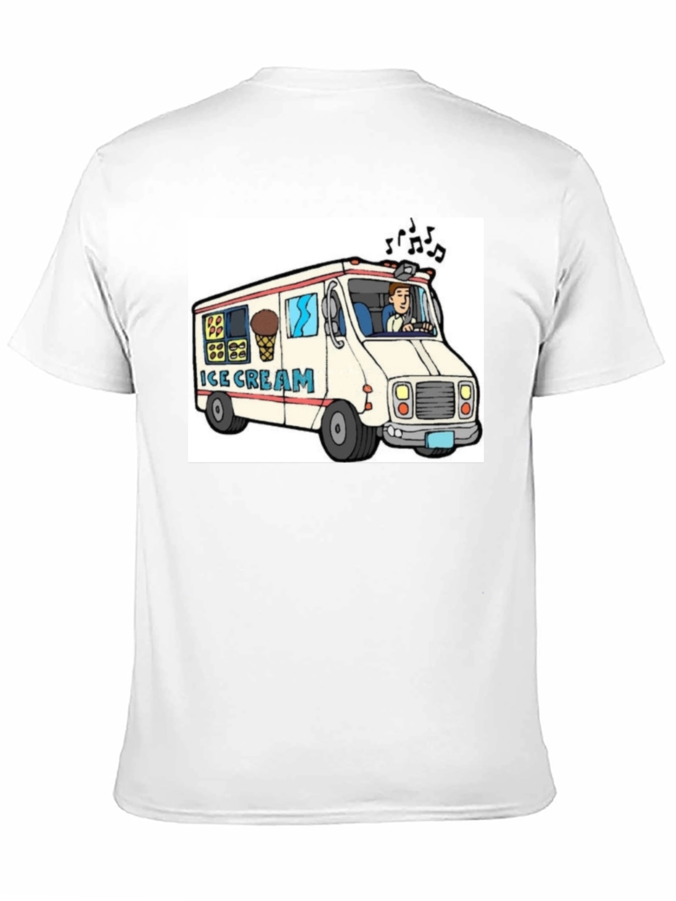 Black Ice Cream Truck Graphic Tee - Fun Summer Shirt view 11