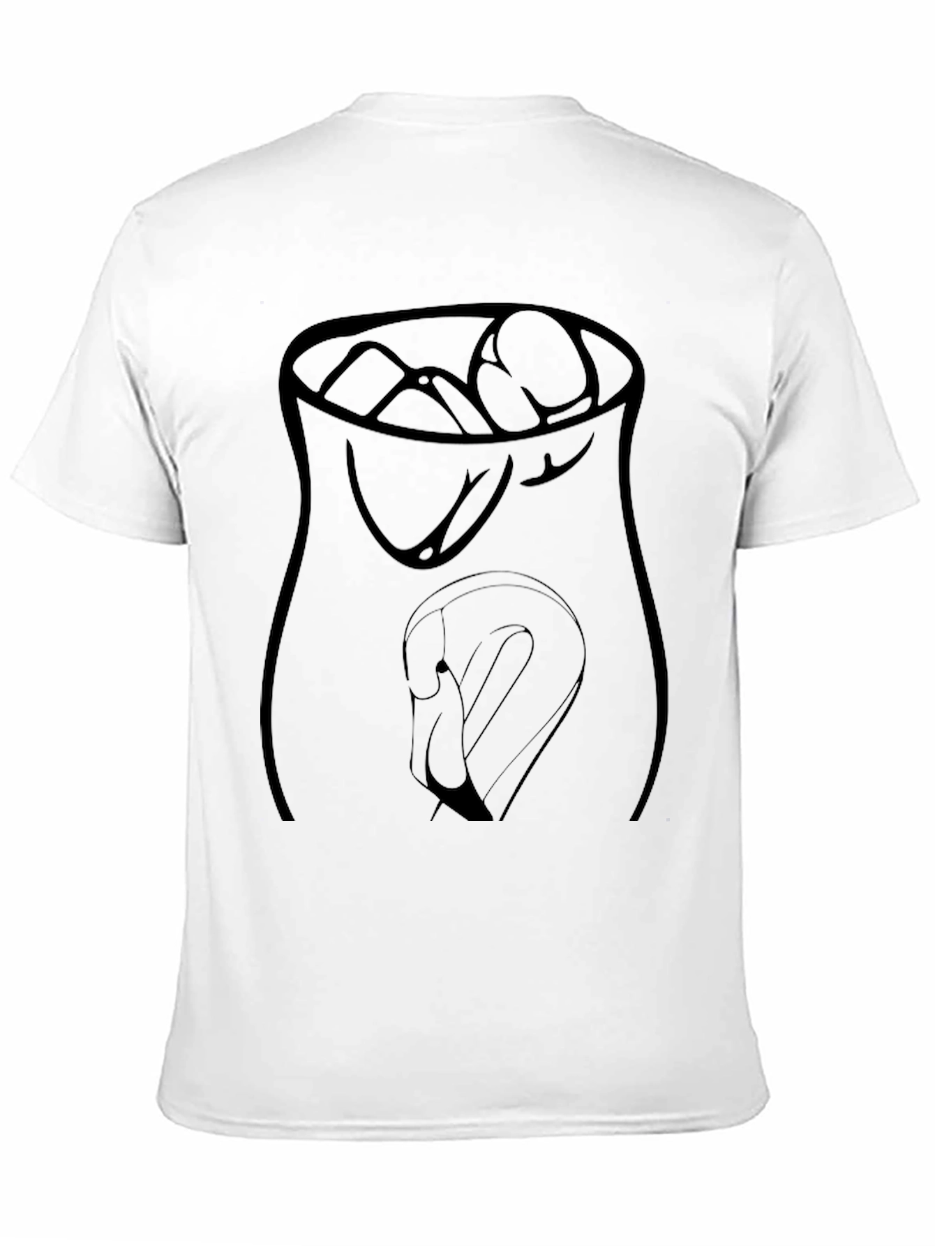 Black Abstract Graphic Print Men's Black T-Shirt view 11