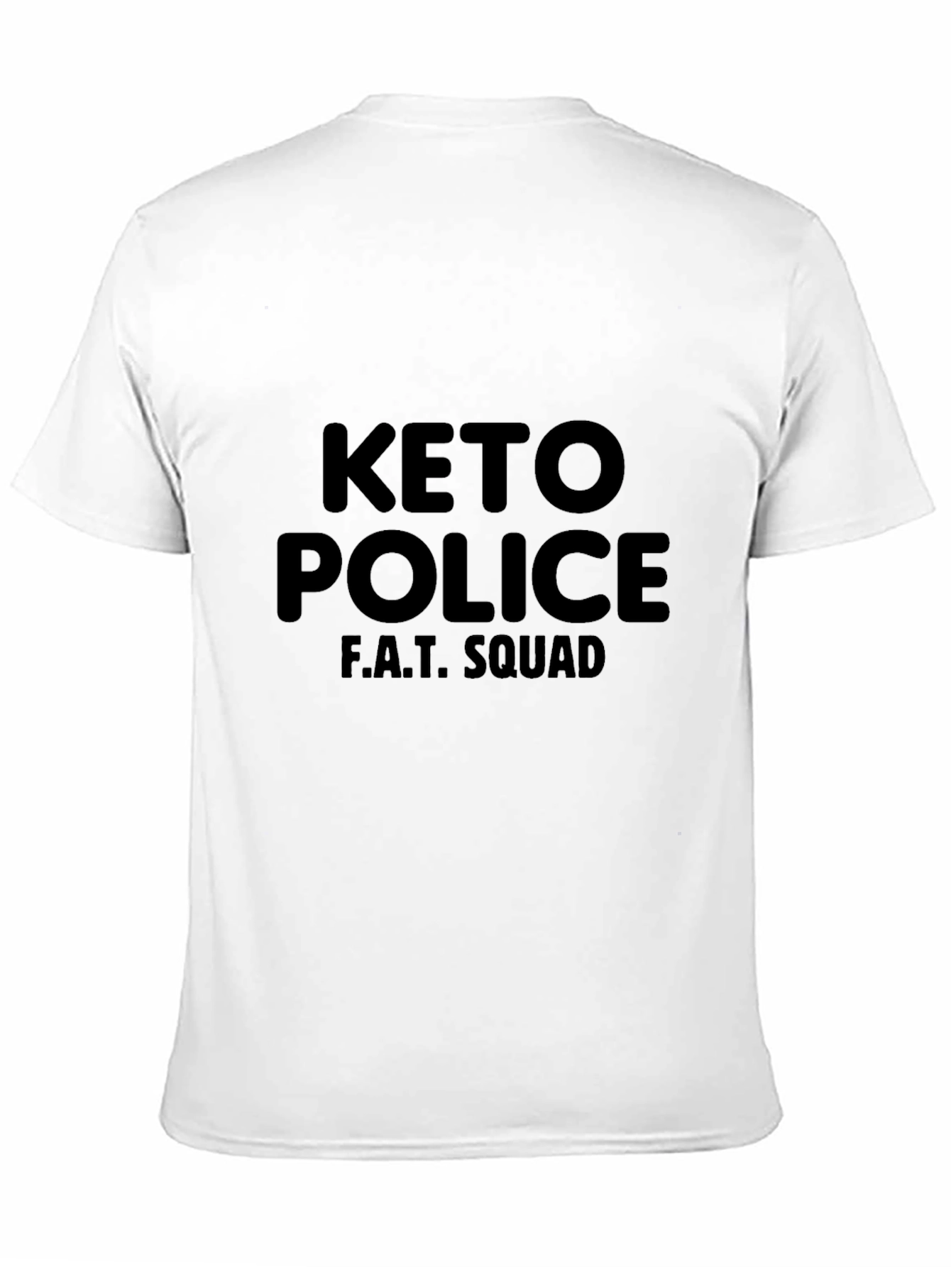 Black Keto Police F.A.T. Squad Black T-Shirt view 11