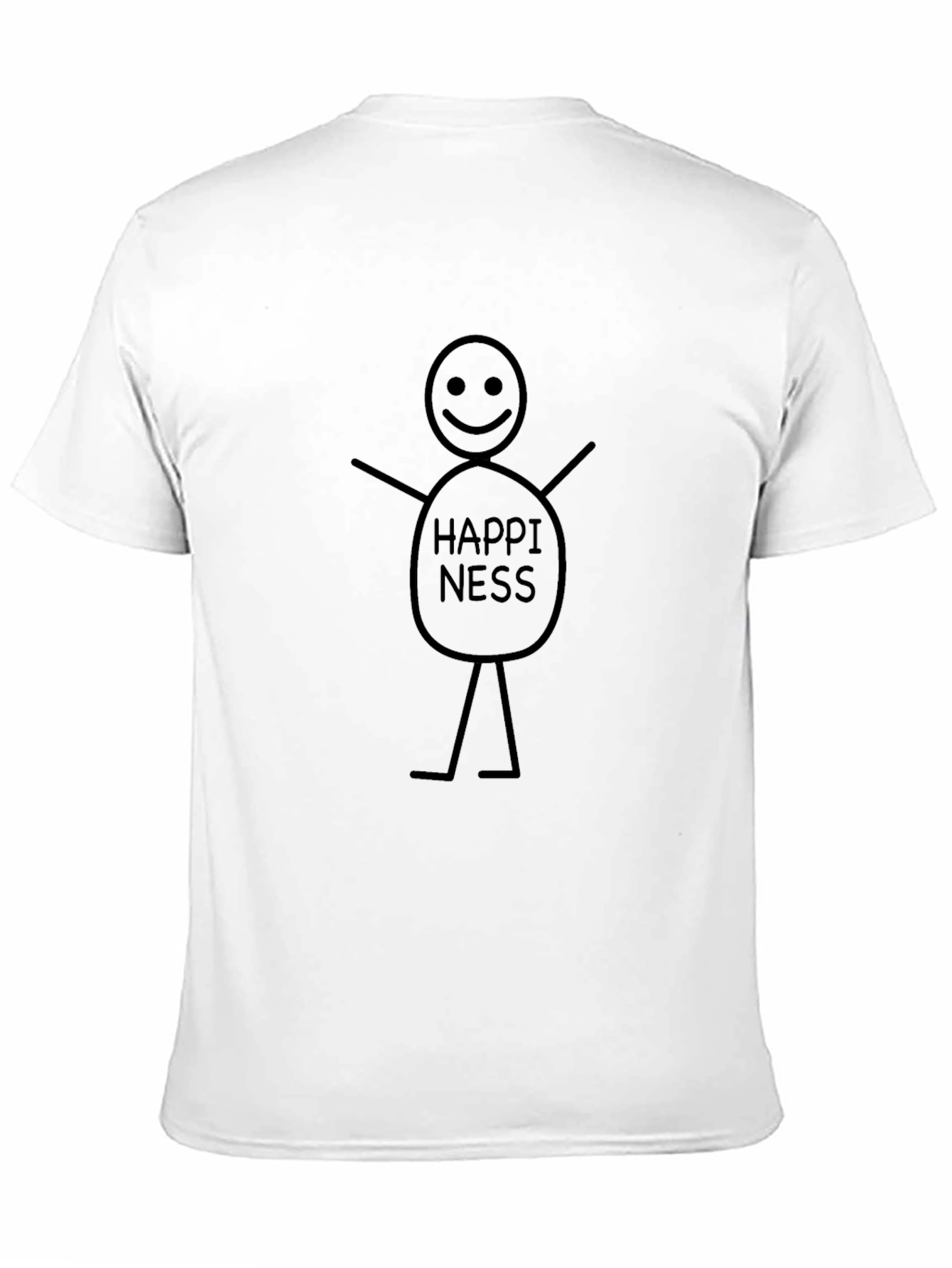 Black Happiness Graphic T-Shirt - Casual Comfort view 11