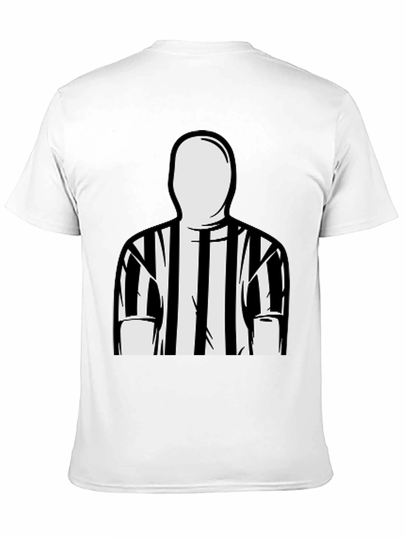 Black Referee Striped T-Shirt view 11