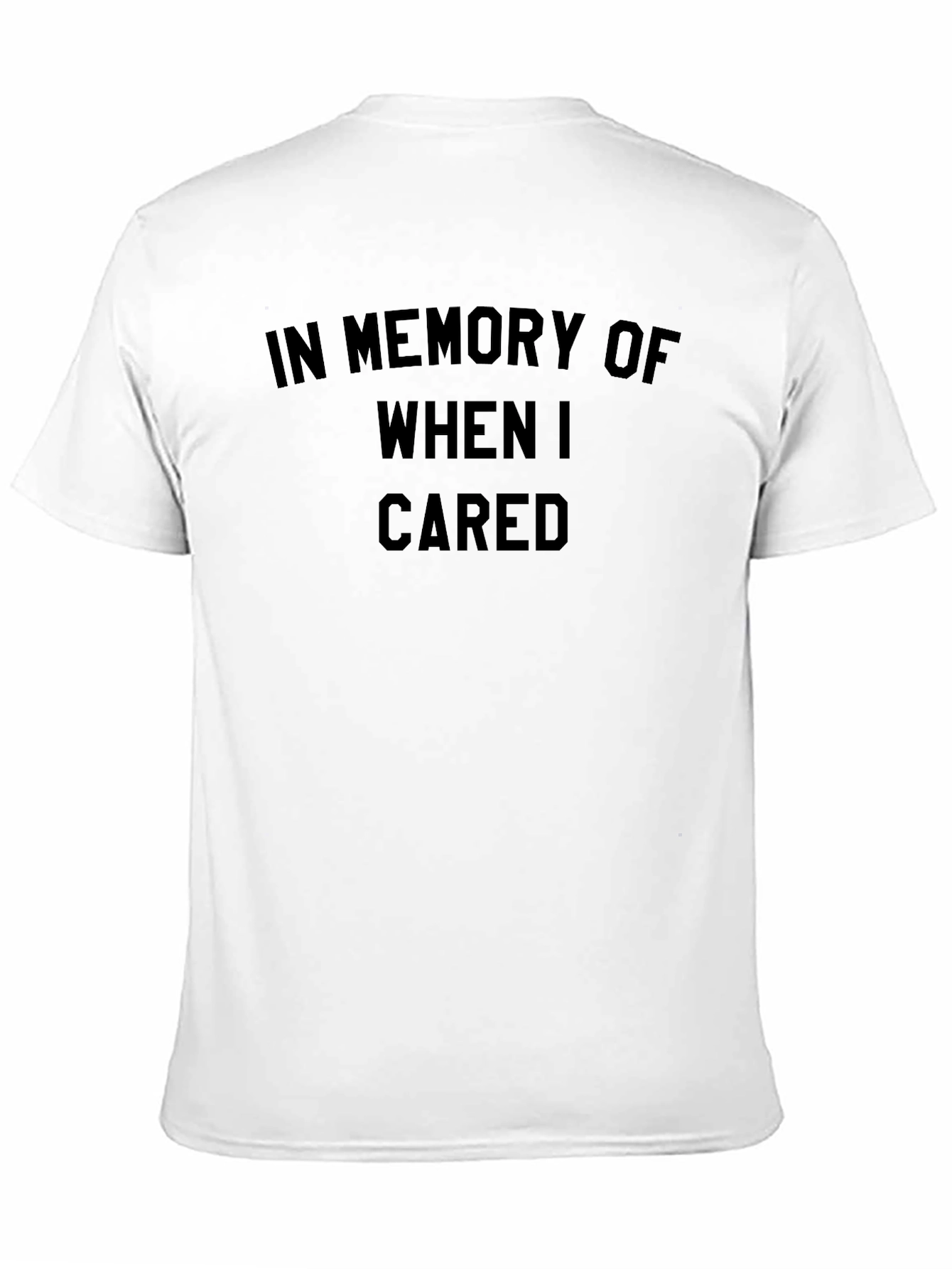 Black In Memory Of Funny Graphic T-Shirt view 11