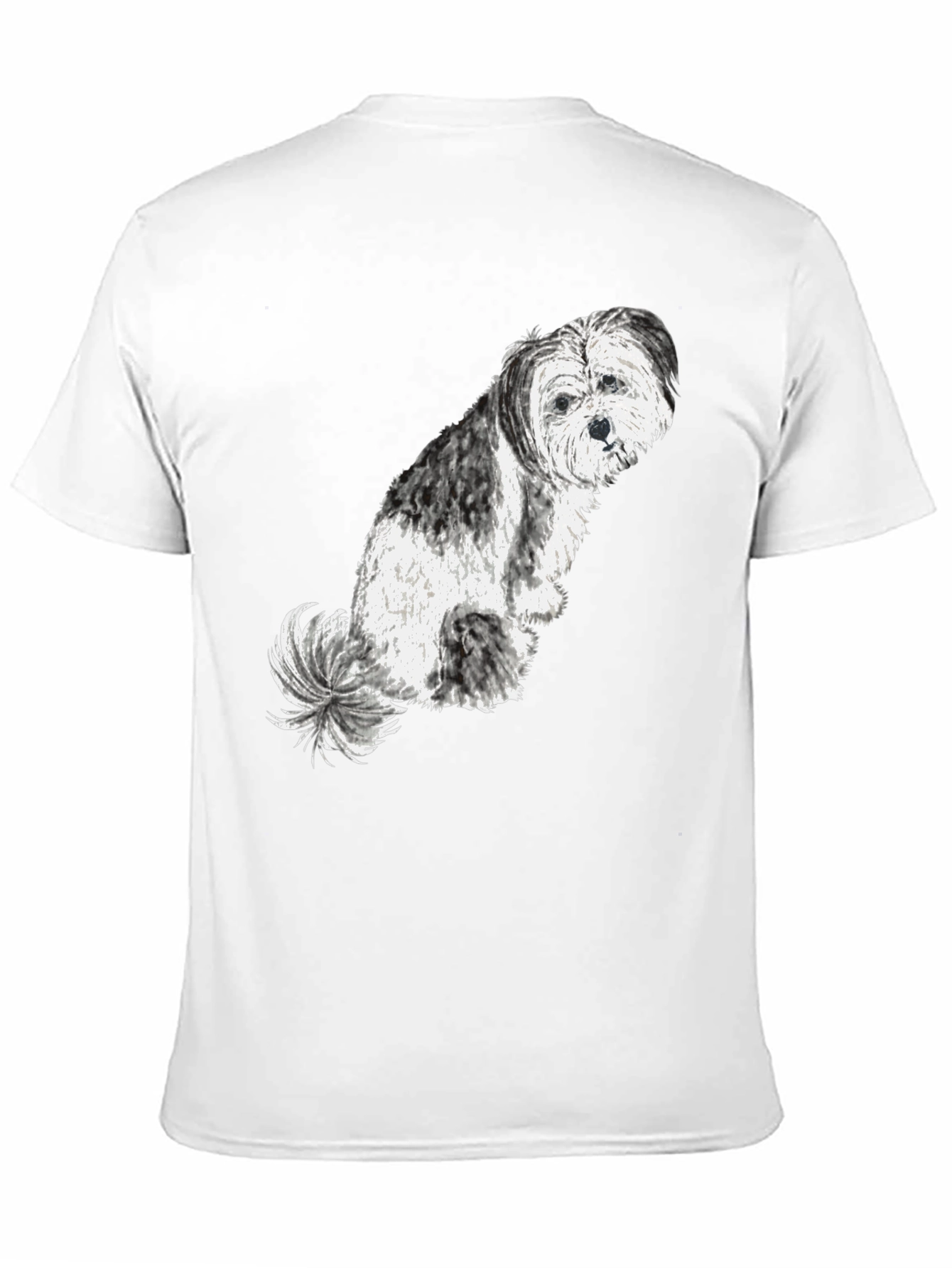 Black Dog Lover Tee - Cute Shih Tzu Graphic T-Shirt view 11