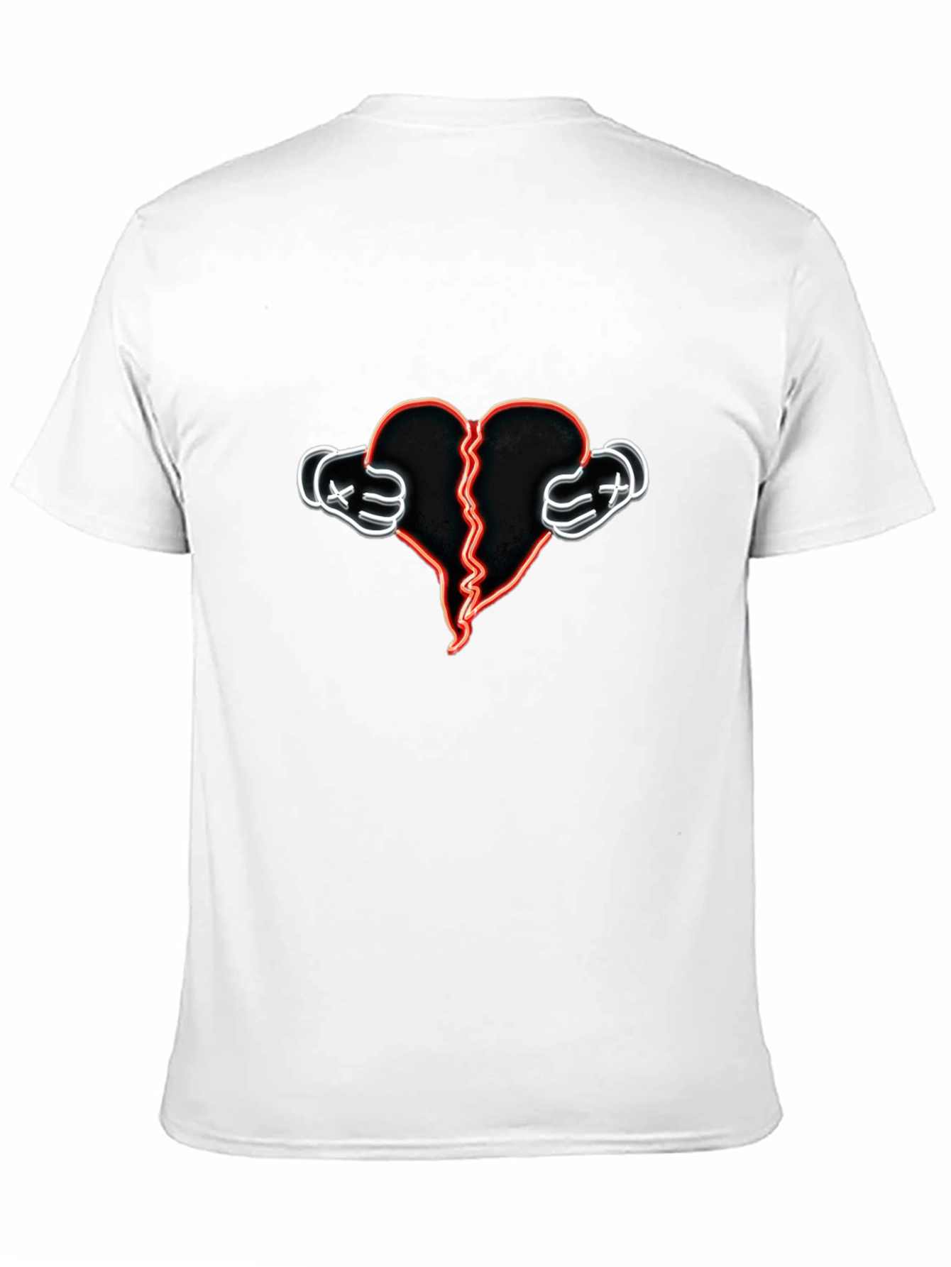 Black Broken Heart Graphic Tee view 11