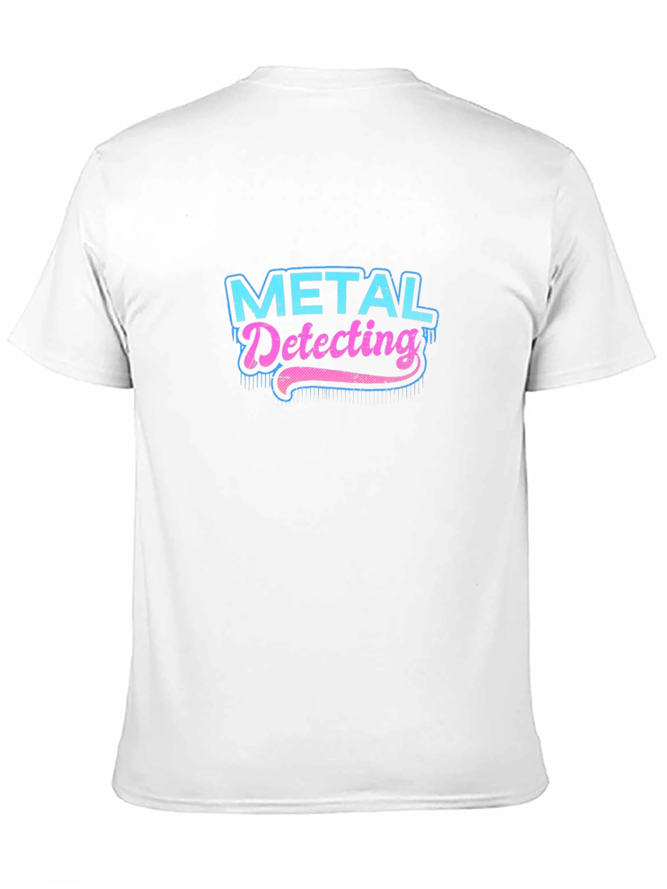 Black Metal Detecting Retro Graphic T-Shirt view 11