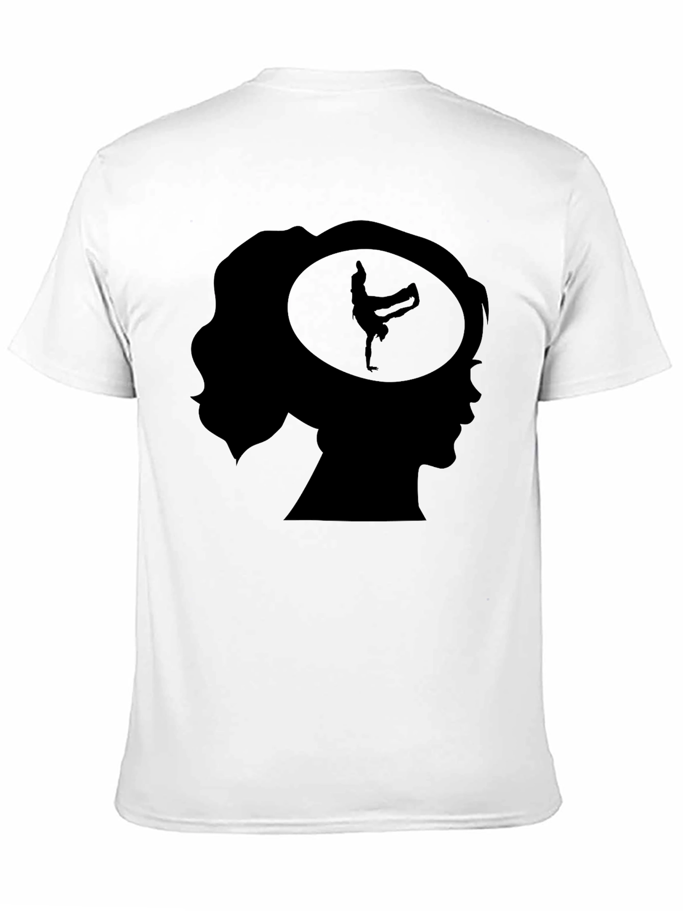Black Breakdancer Mind T-Shirt - Black Graphic Tee view 11