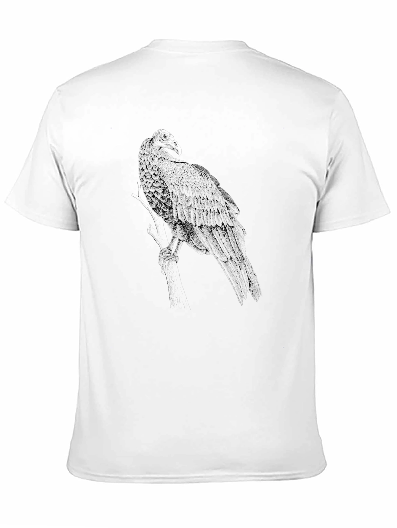 Black Raven Graphic T-Shirt - Men's Black Tee view 11