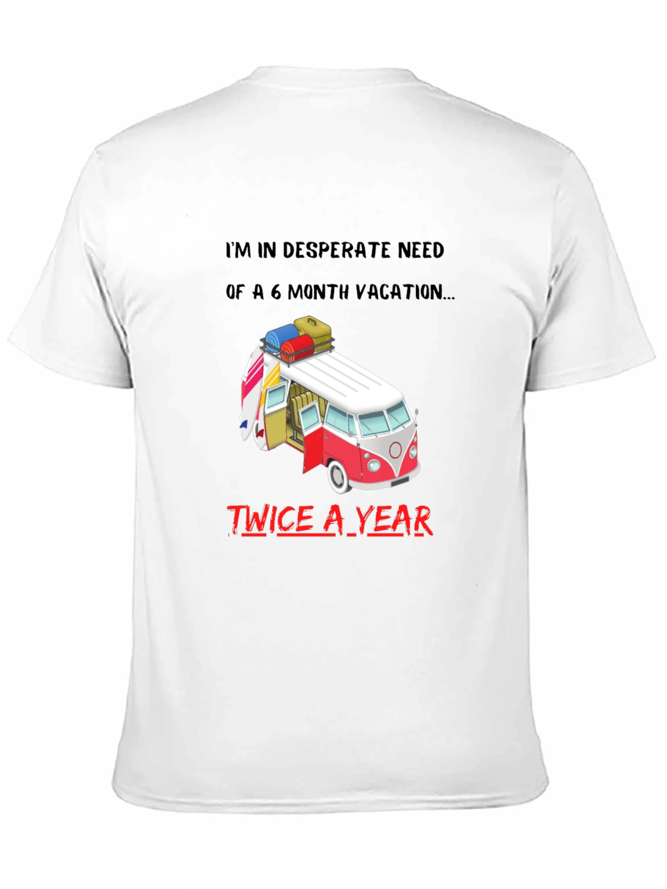 Black Vacation Needed Graphic Tee - Beach Lover T-Shirt view 11