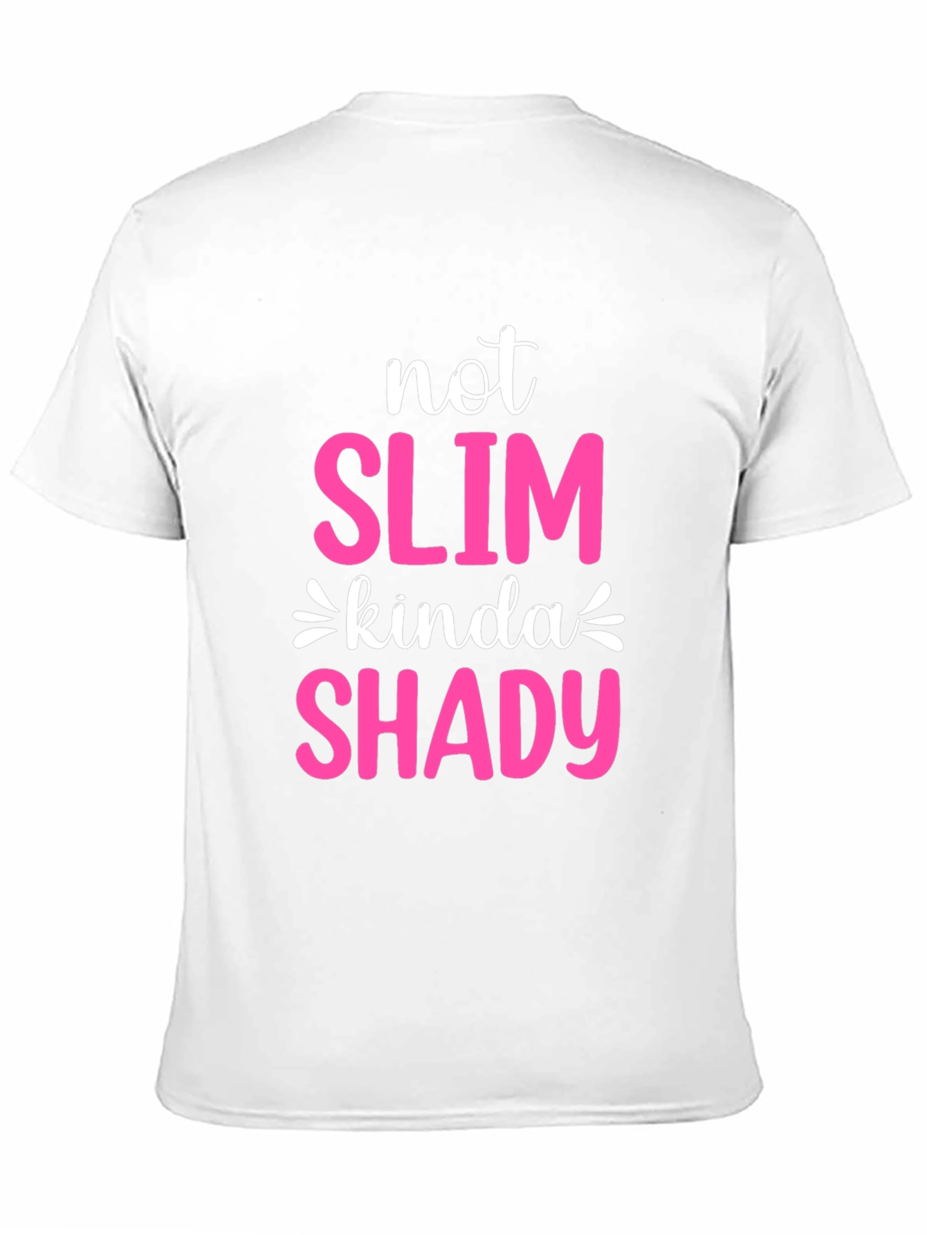 Black Not Slim Kinda Shady Graphic Tee view 11