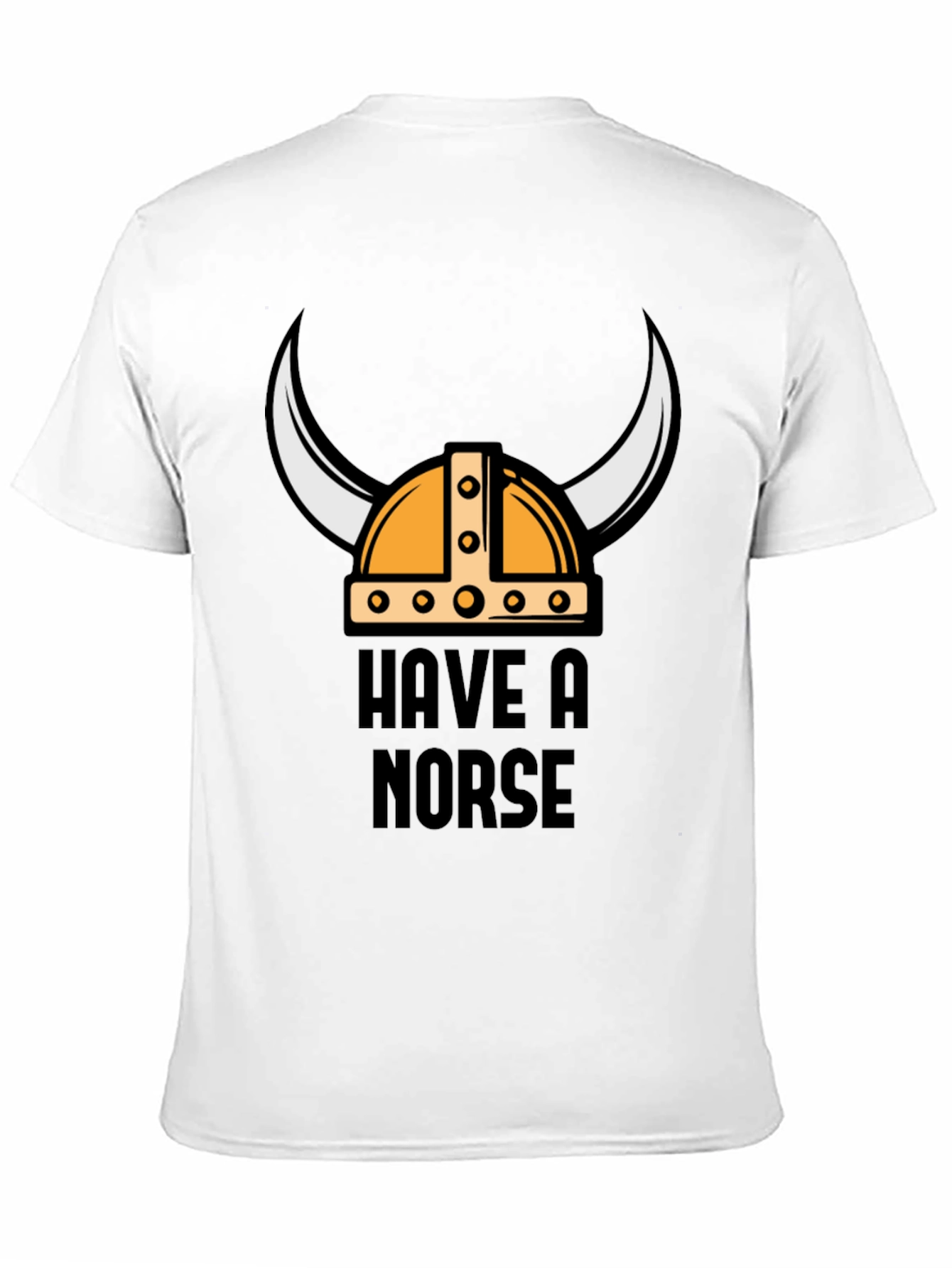 Black Have A Norse Day Viking Helmet T-Shirt view 11