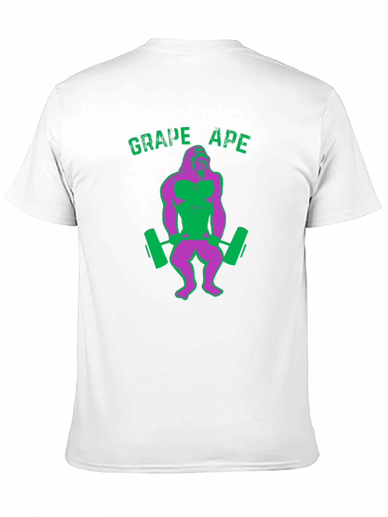 Black Grape Ape Gym T-Shirt - Funny Workout Shirt view 11