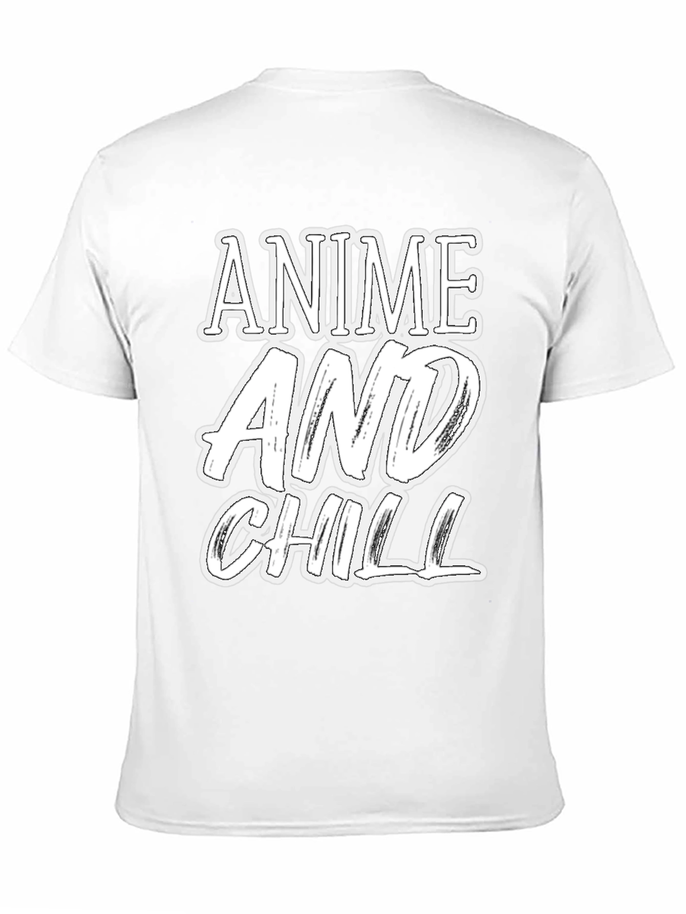 Black Anime and Chill Graphic T-Shirt view 11