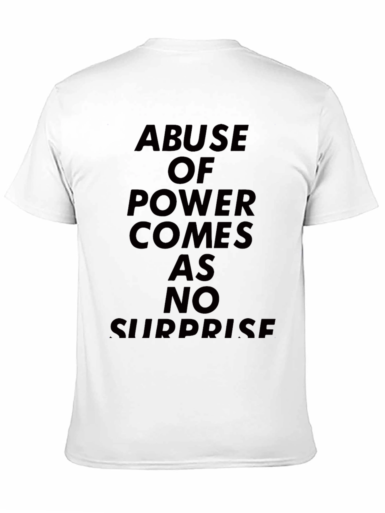 Black Abuse of Power T-Shirt - Bold Statement Tee view 11