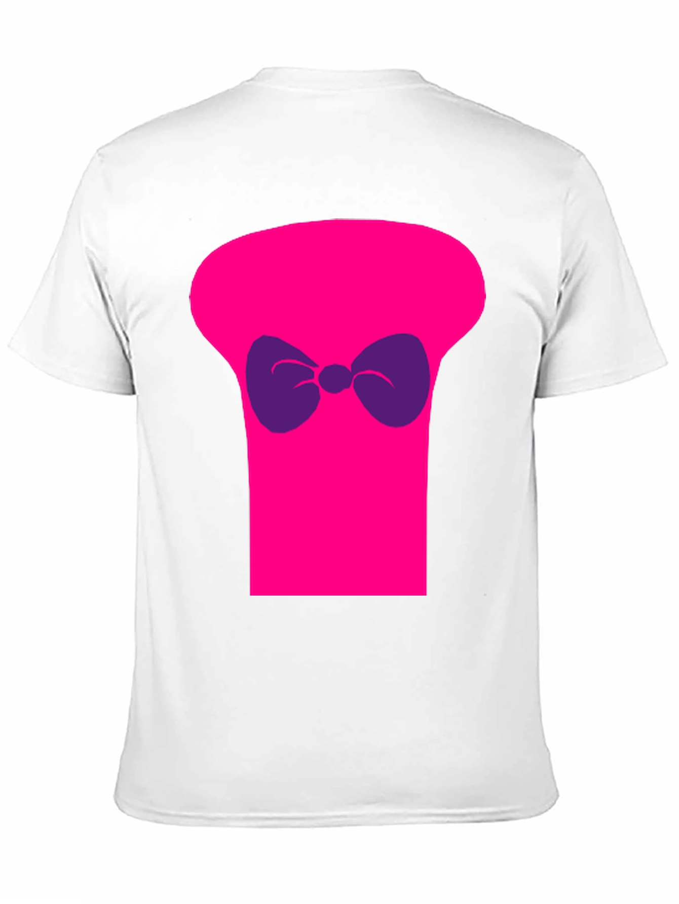 Black Funny Pink Top Hat Bow Tie Graphic T-Shirt view 11