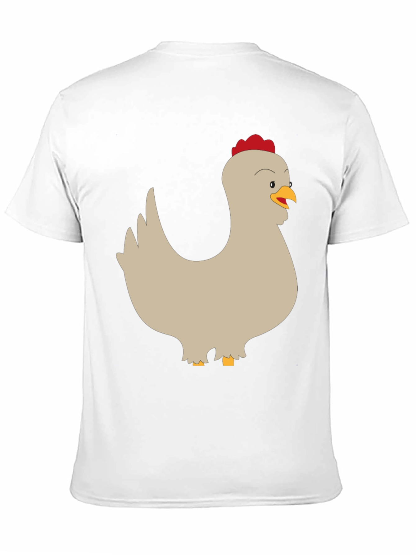 Black Funny Chicken Graphic Tee - Men's Black T-Shirt view 11
