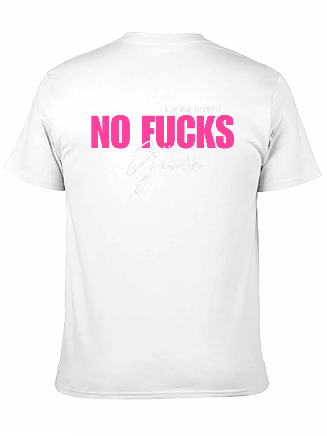 Black No Fucks Given Graphic Tee - Black Casual T-Shirt view 11