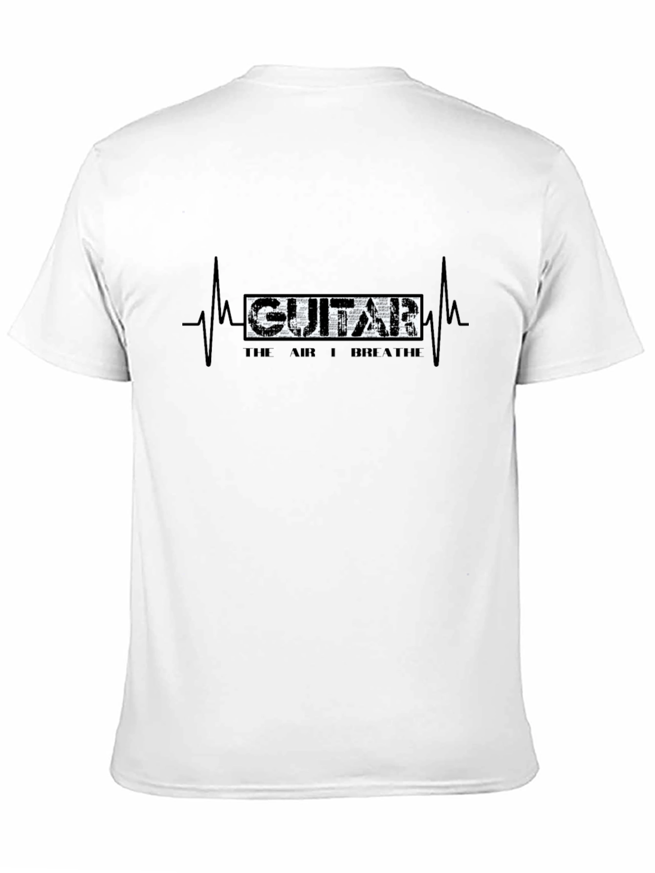 Black Guitar is the Air I Breathe Graphic T-Shirt view 11