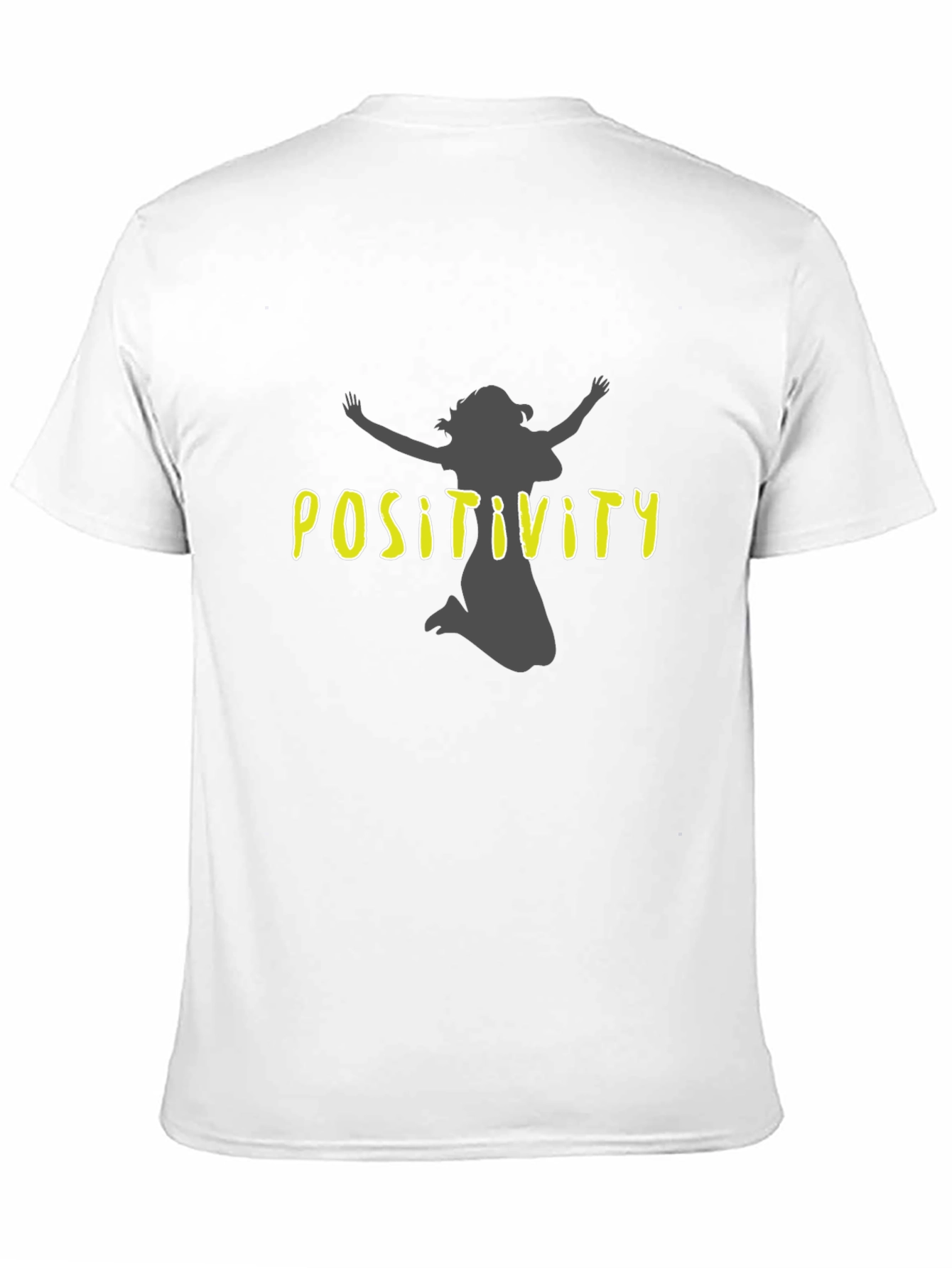 Black Positivity Graphic Tee - Unisex Black T-Shirt view 11