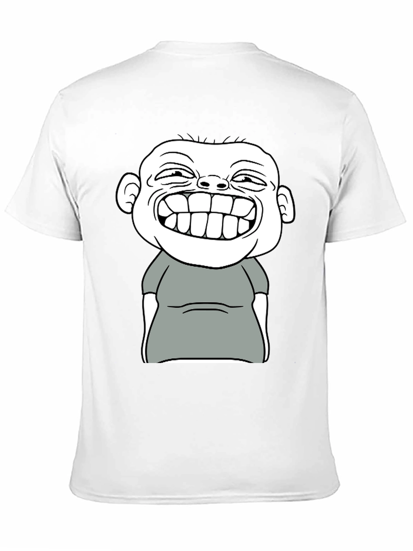 Black Funny Cartoon Graphic T-Shirt - Black Cotton Tee view 11