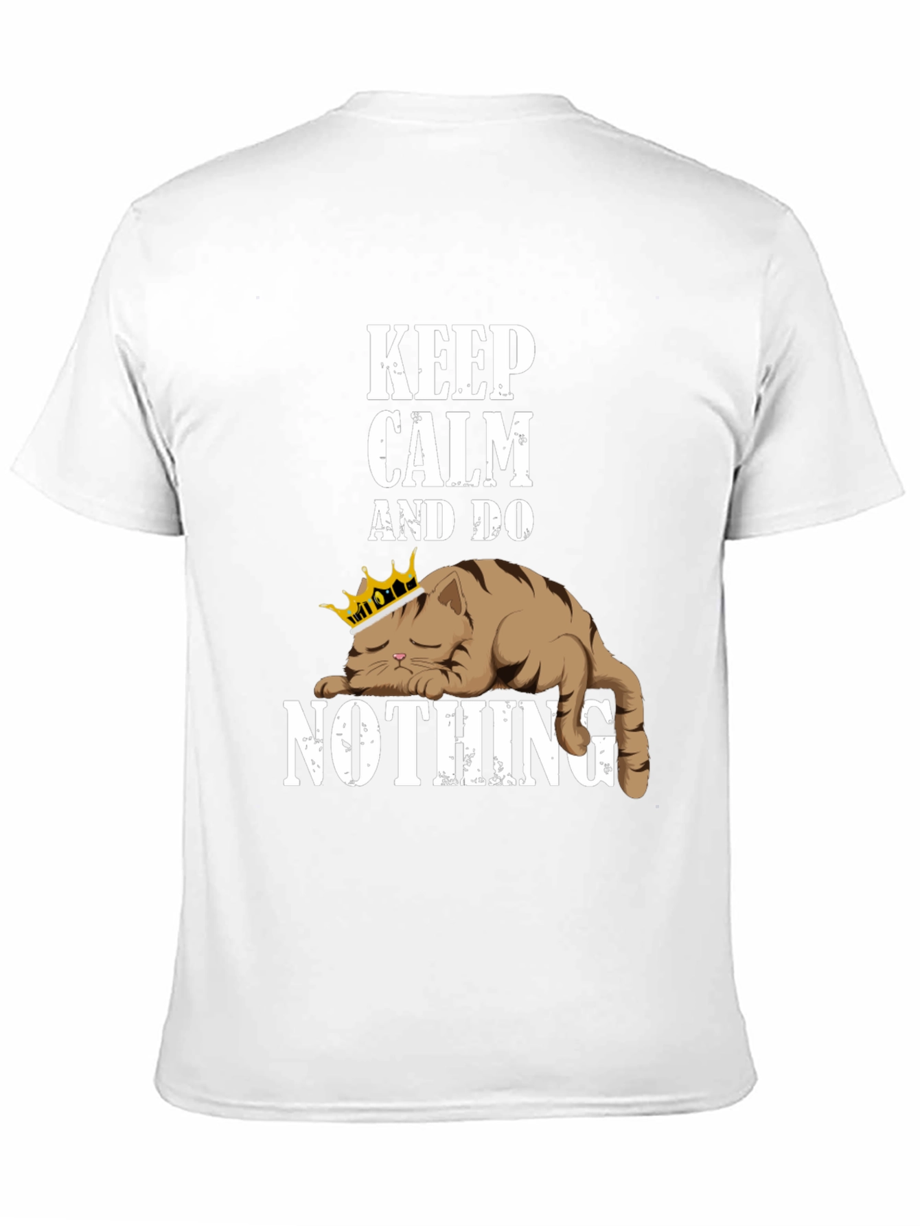 Black Keep Calm Cat T-Shirt view 11