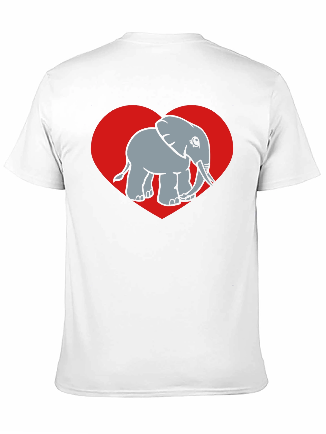Black Elephant Heart Graphic Tee - Black view 11