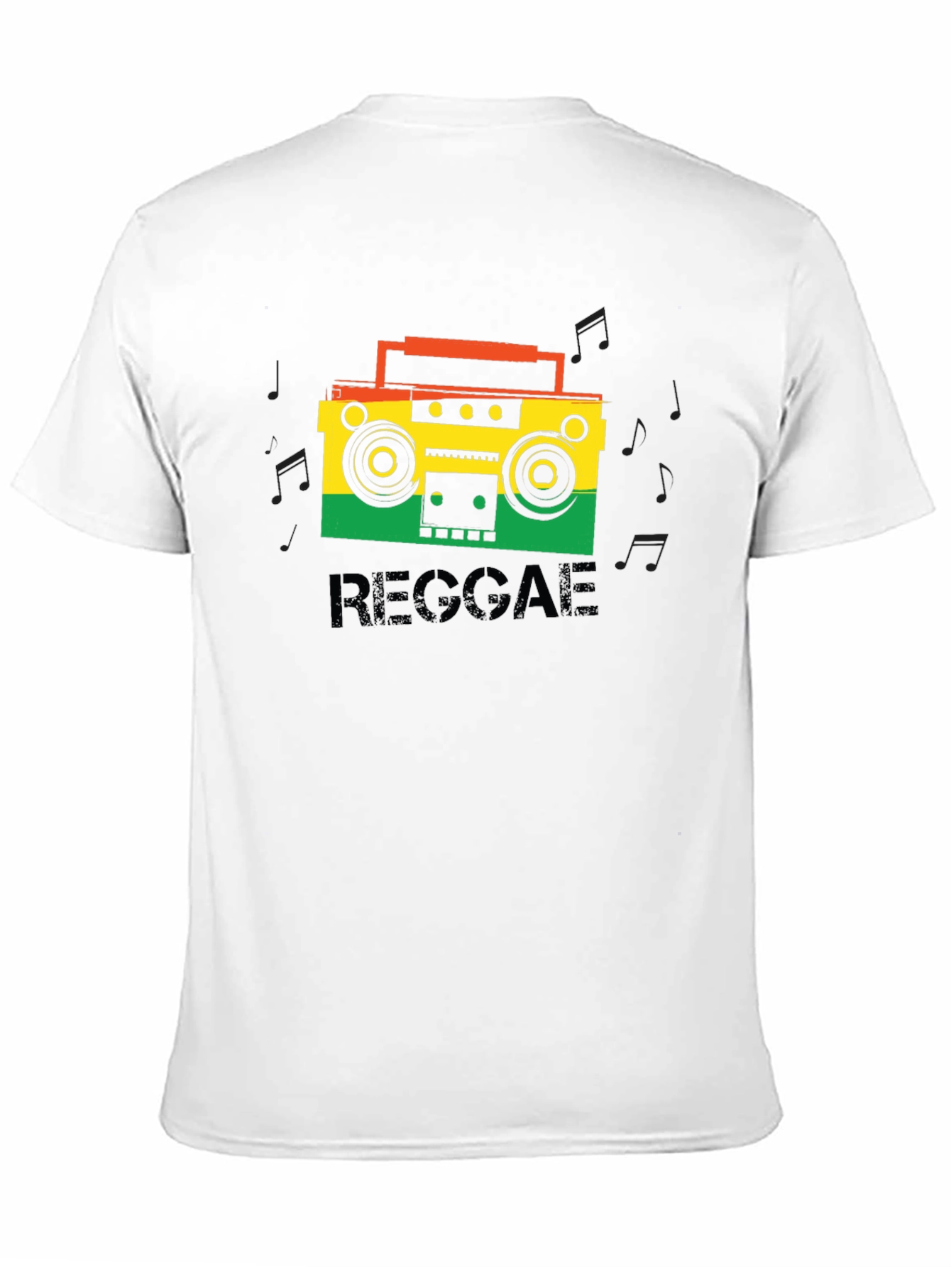 Black Reggae Boombox Graphic Tee view 11