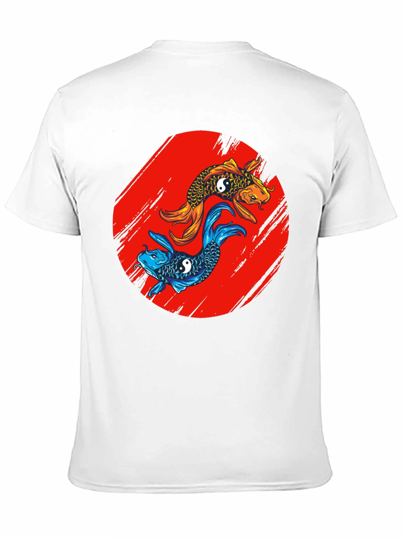 Black Koi Fish Yin Yang T-Shirt view 11