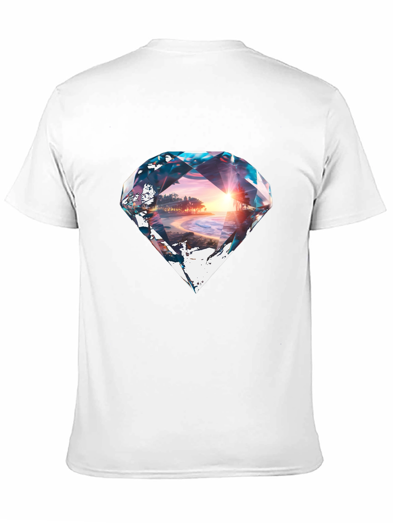 Black Diamond Beach Graphic Black T-Shirt view 11