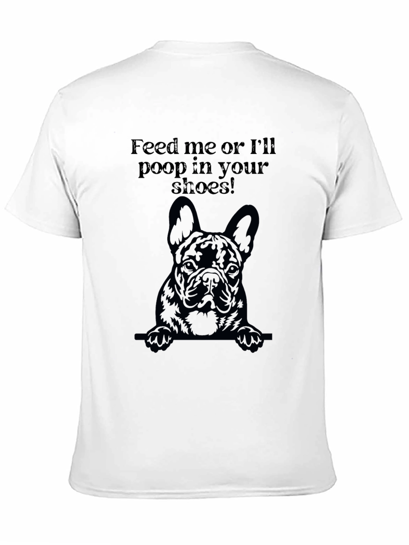 Black Feed Me Dog Graphic T-Shirt view 11